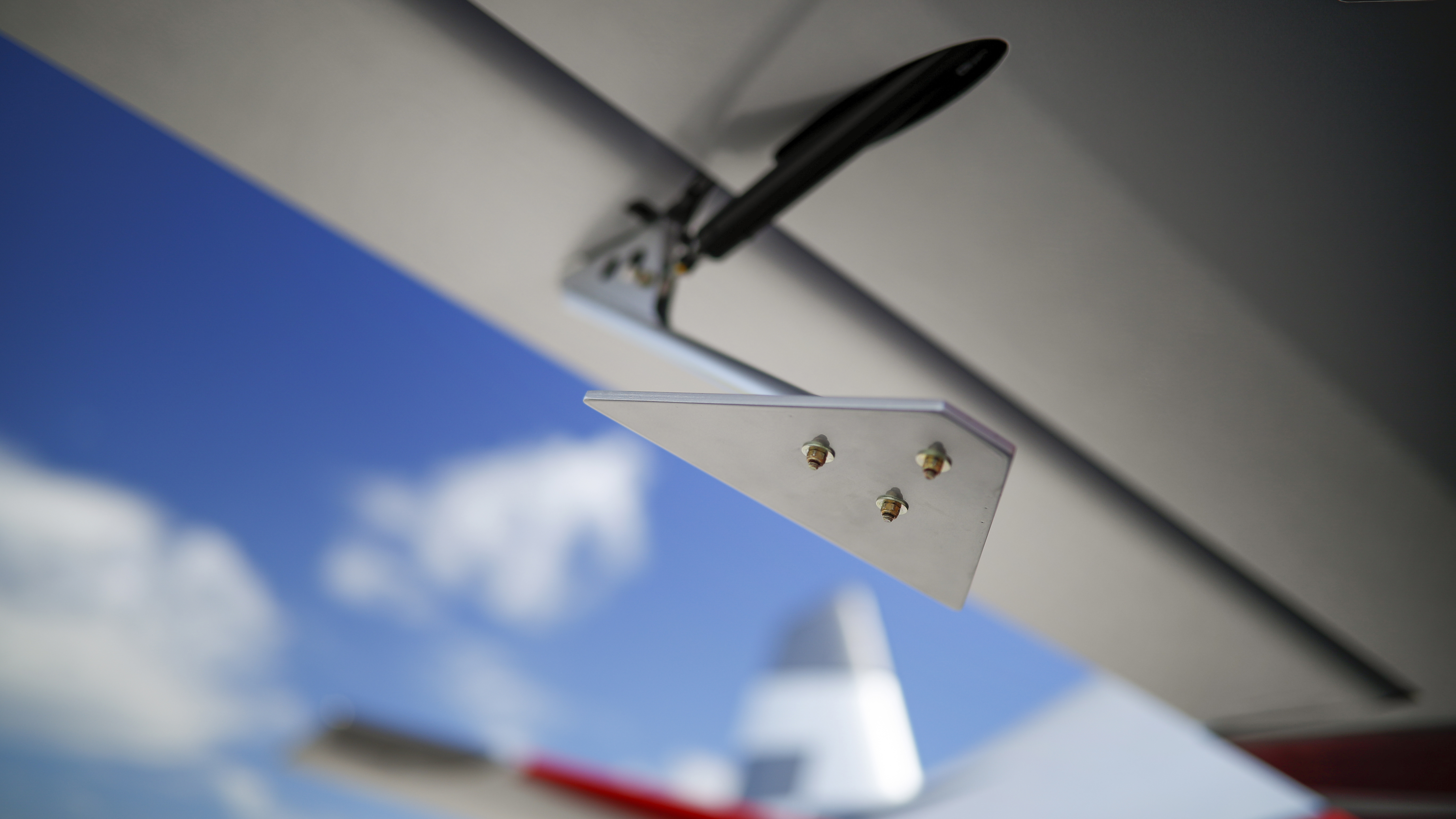 Aileron spades act as an aerodynamic form of power steering and lighten control forces in flight.