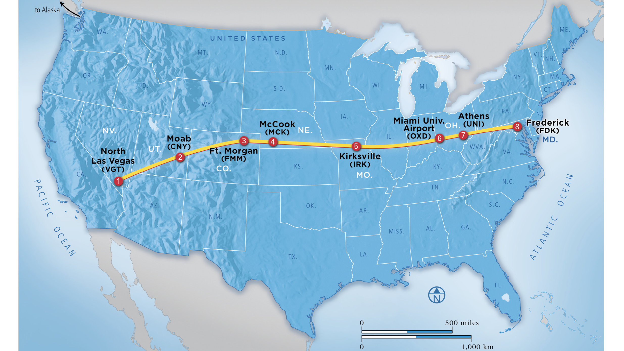 Cross-country in an AirCam