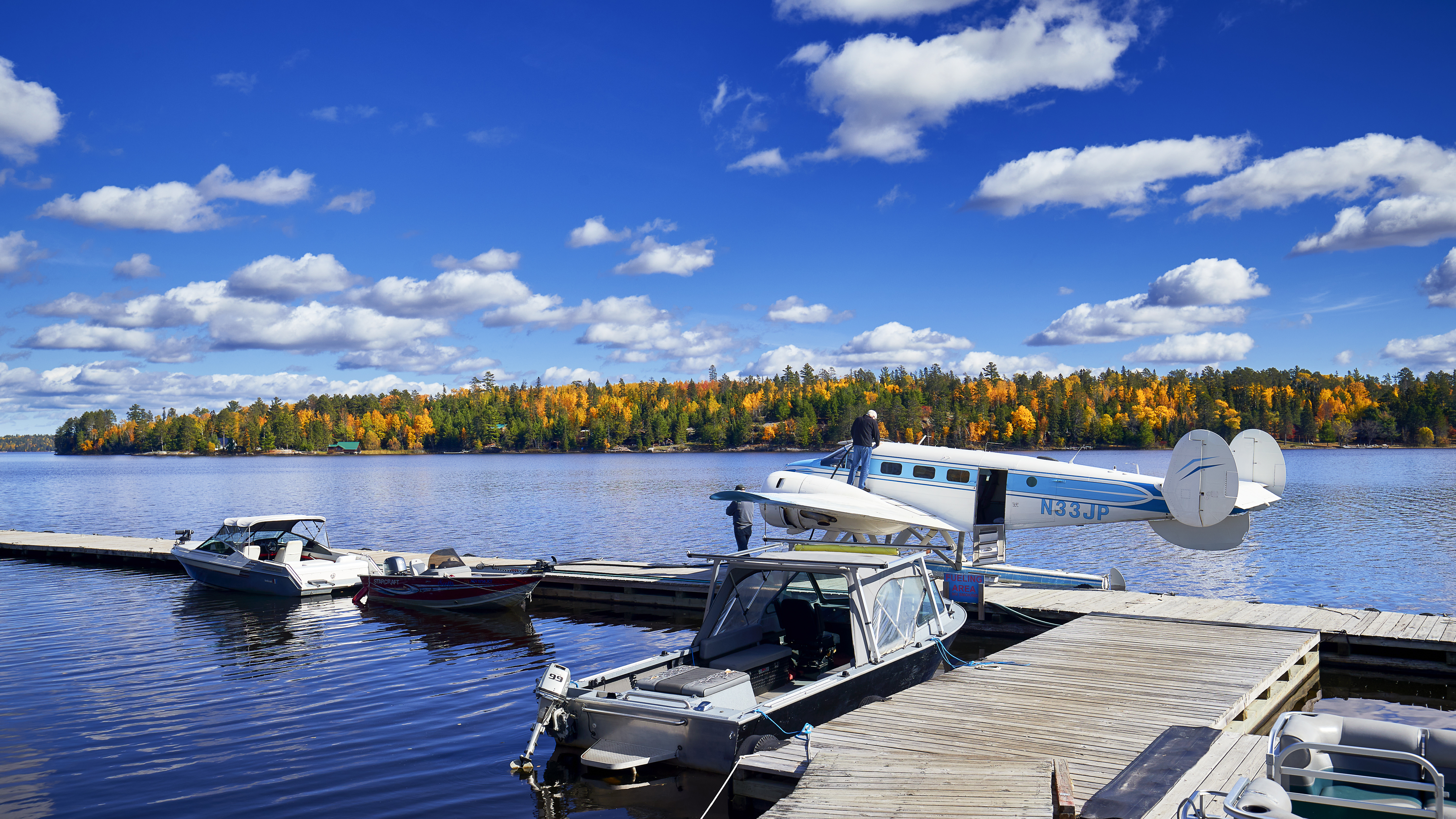 Crane Lake in northern Minnesota is the site of Scott’s Seaplane Base...