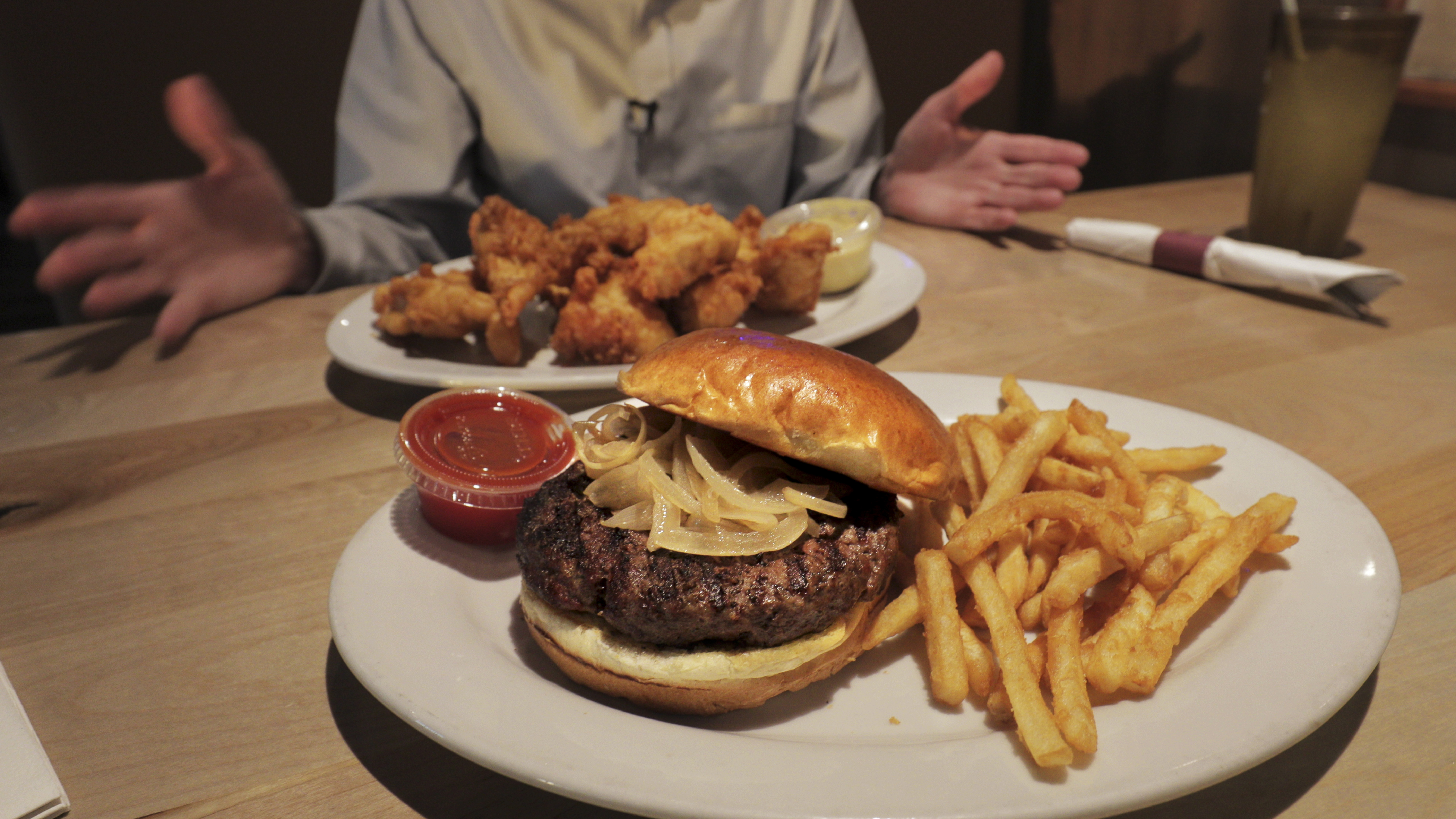 Pilots and locals flock to Pilot Pete’s restaurant to enjoy menu options including chicken fingers with “top secret” honey mustard sauce and the $100 hamburger.