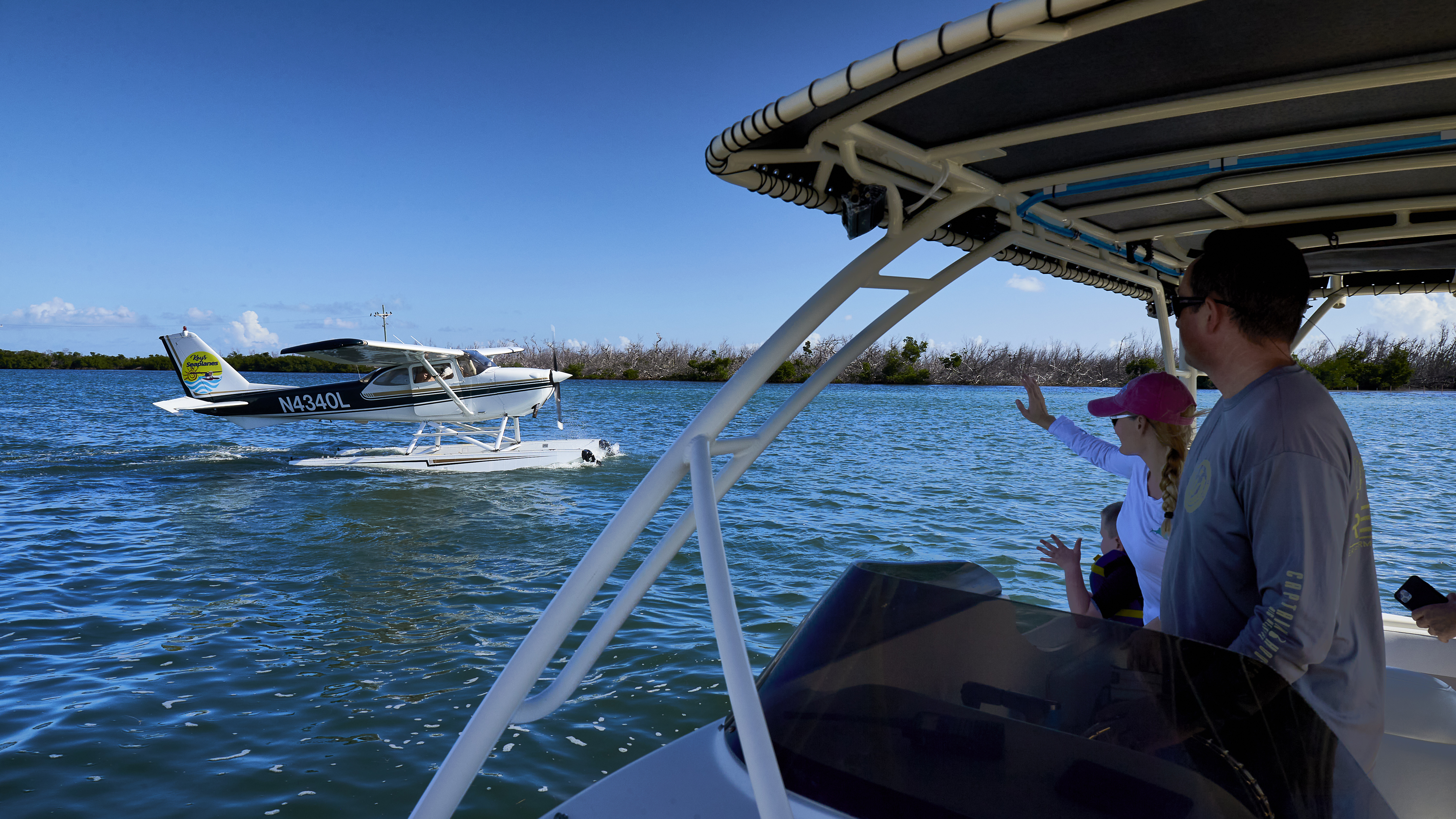 Busy waterways accommodate aircraft and boats. Courtesy Keys.com, Bob Krist