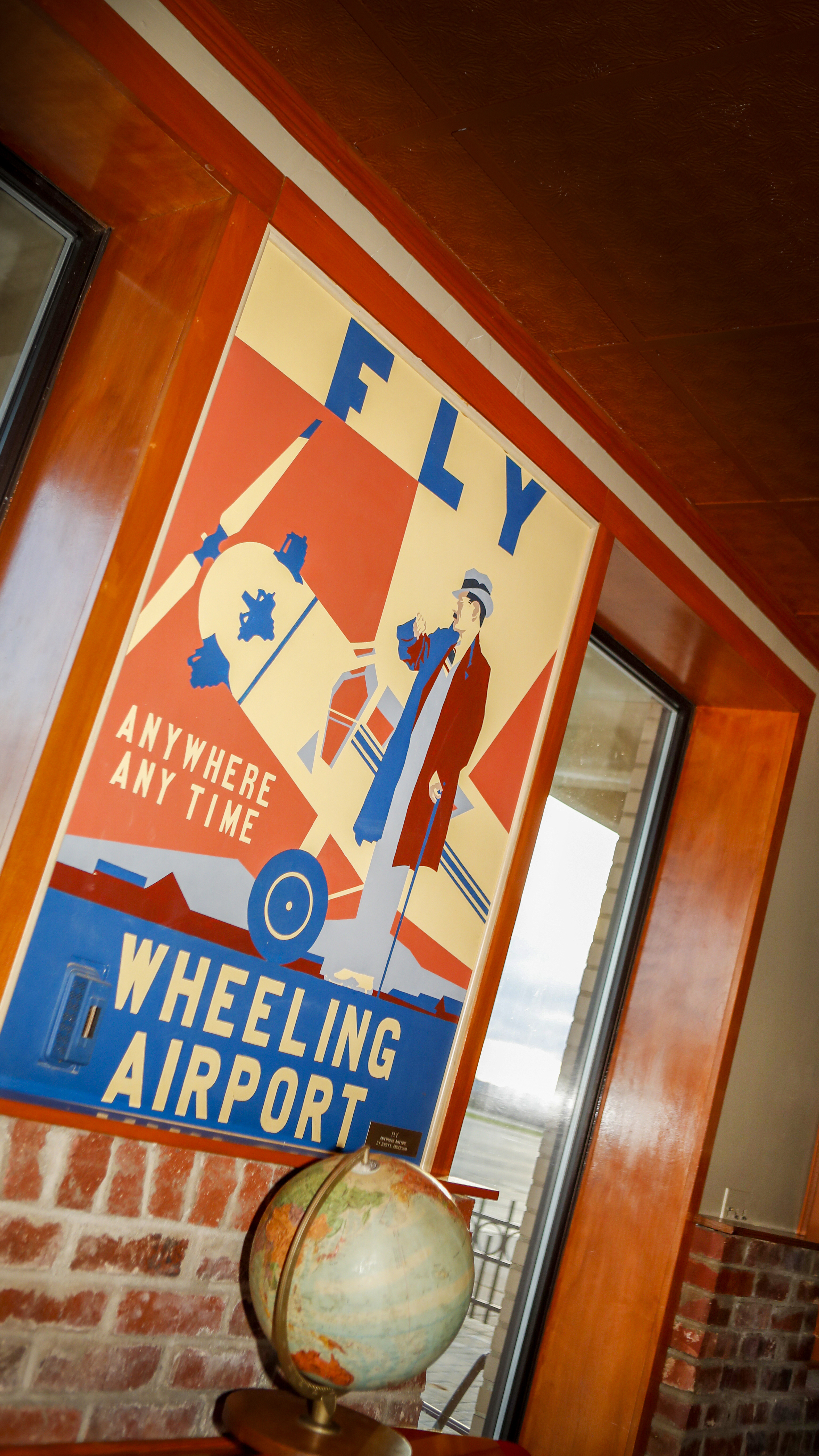 A poster in the lounge.