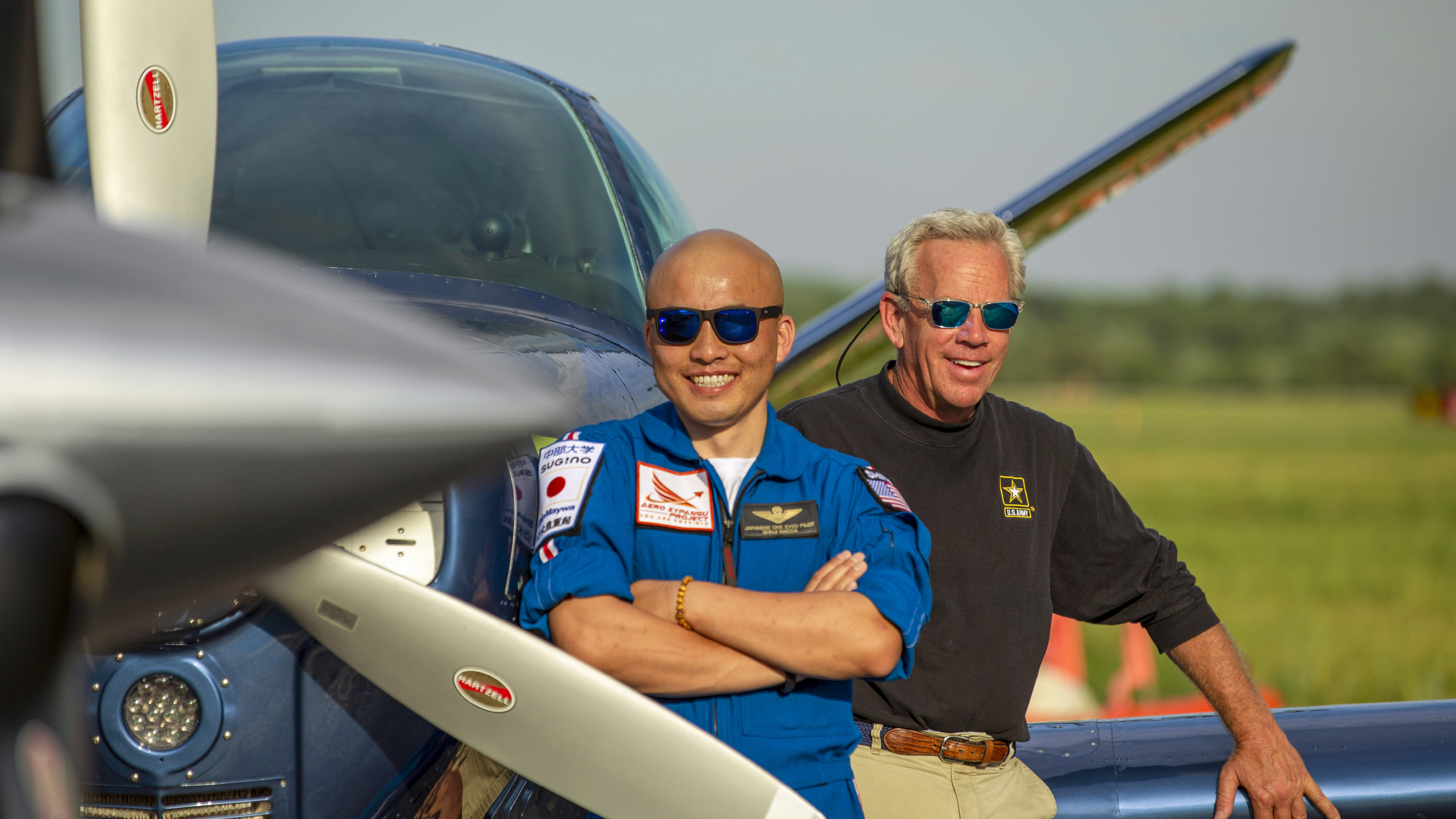 Eichhorn plans to turn north to overfly the North Pole and then return to the United States. Maeda will continue eastbound across Europe, the Middle East, Asia, and the Pacific. Longdistance flying is a largely solitary pursuit, but these two friends say they’re looking forward to making part of the trip together.