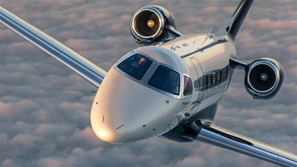 Embraer test pilot, Steve Baerst, flies the Embraer 300E over the Atlantic coast.Orlando Melbourne International Airport (MLB)Melbourne, FL USA