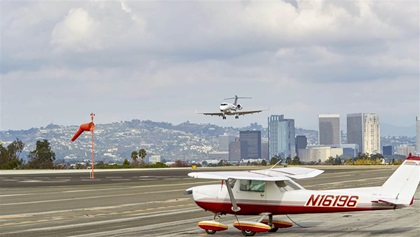 Stock photography of Santa Monica Airport. (SMO)Santa Monica Airport (SMO)Santa Monica CA USA