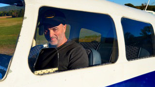 When not on the red carpet, Broadway producer Roy Gabay flies out of Republic Airport in New York. Photo by Phelan M. Ebenhack