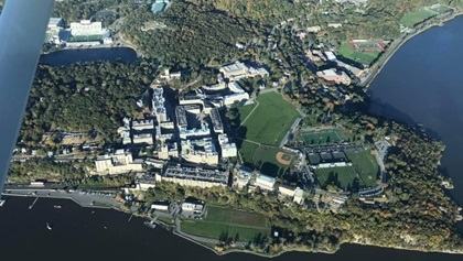 The West Point Cessna 182 over West Point. Dylan Ferguson.