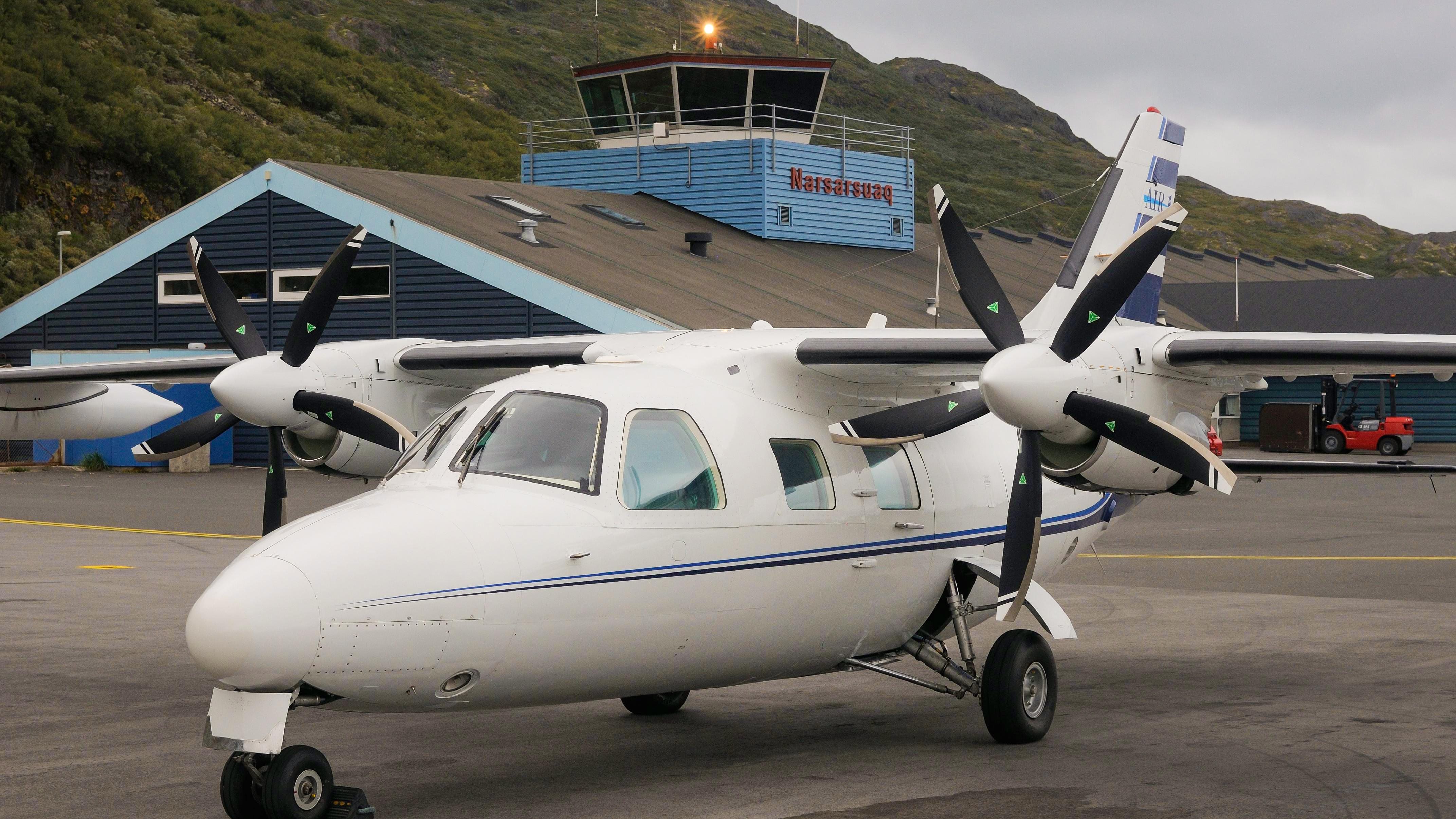 The terminal at Narsarsuaq serves ferry flights as well as Air Greenland. Photo Mike Collins.