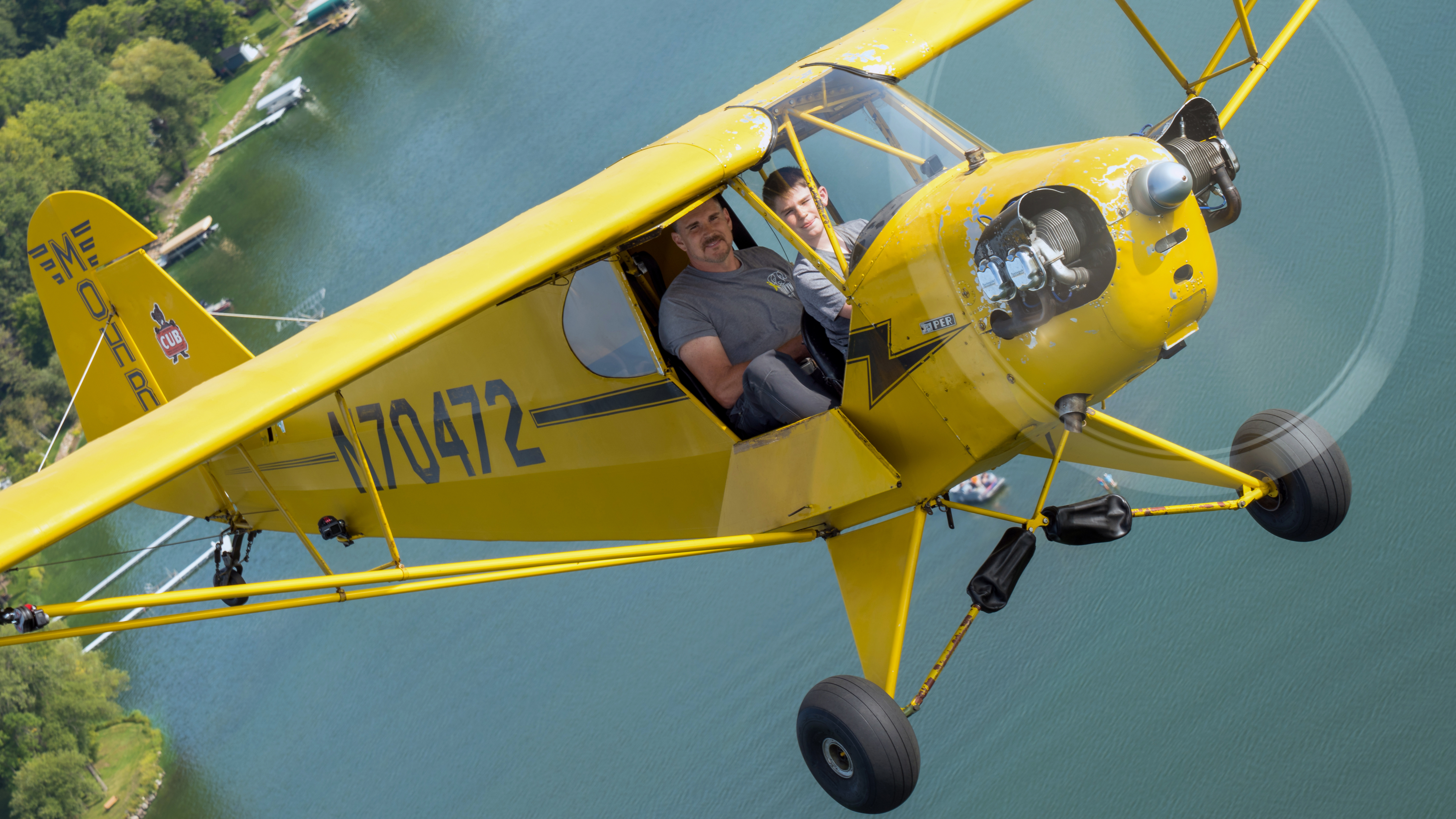 Train another generation of Mohrs to be pilots? Sure, I’m up for that! Ryan (fourth generation) and his son Mavryk (fifth) together over Minnesota. (Photography by Leonardo Correa Luna)