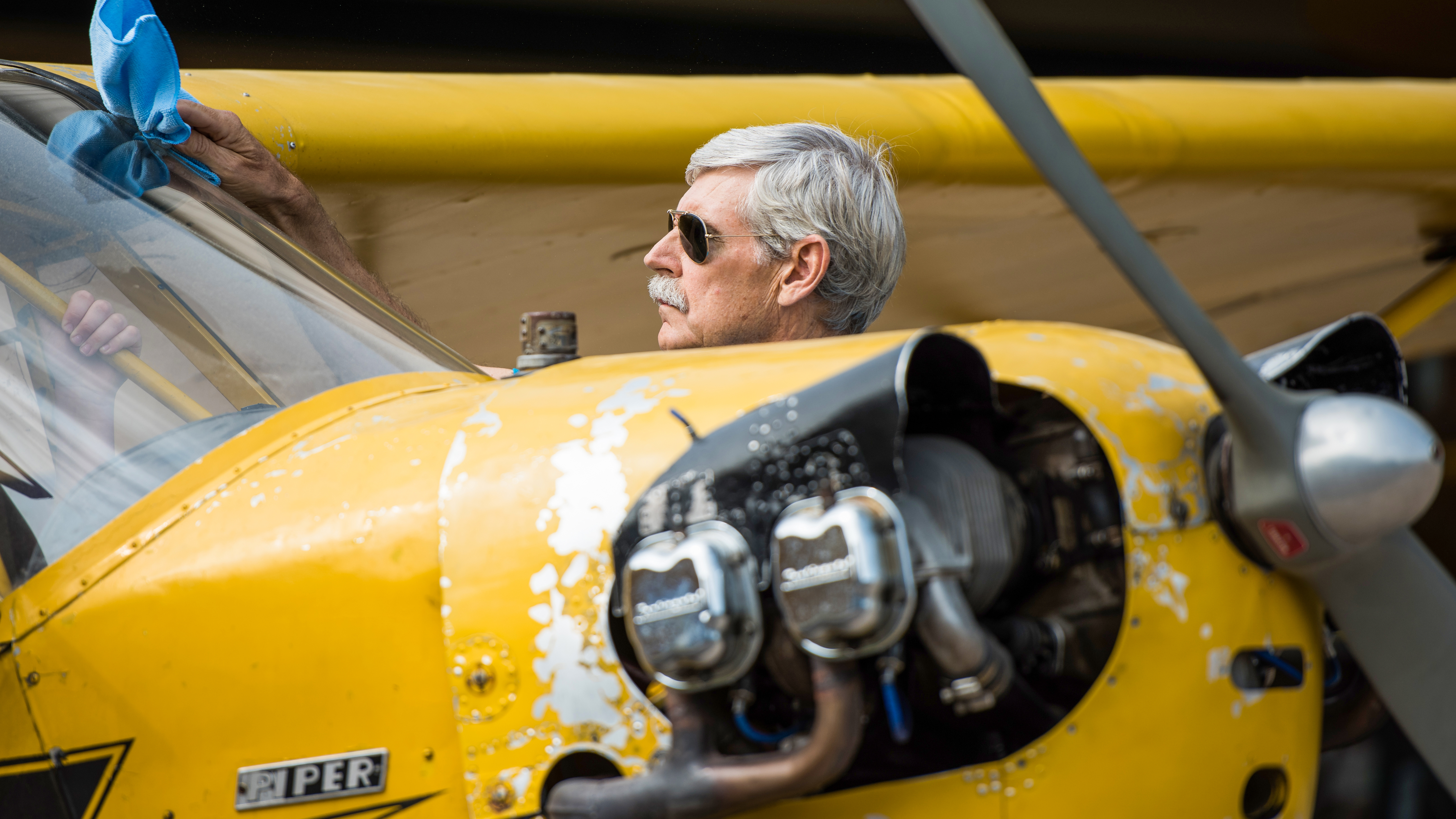You know him as a silverhaired aviation legend, but I remember John as a skinny 14-year-old kid and taking him on his first solo during a summer day on the lake. His dad said go and pushed him off the dock, and John never looked back. Now he’s wiping bugs off my windshield for his grandkids.
