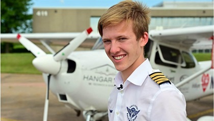 Instrument-rated British pilot Travis Ludlow, 18, is flying around the world solo in a diesel-powered Cessna 172 Skyhawk to share his passion for aviation and to encourage other young people to achieve their goals. Photo by David Tulis.