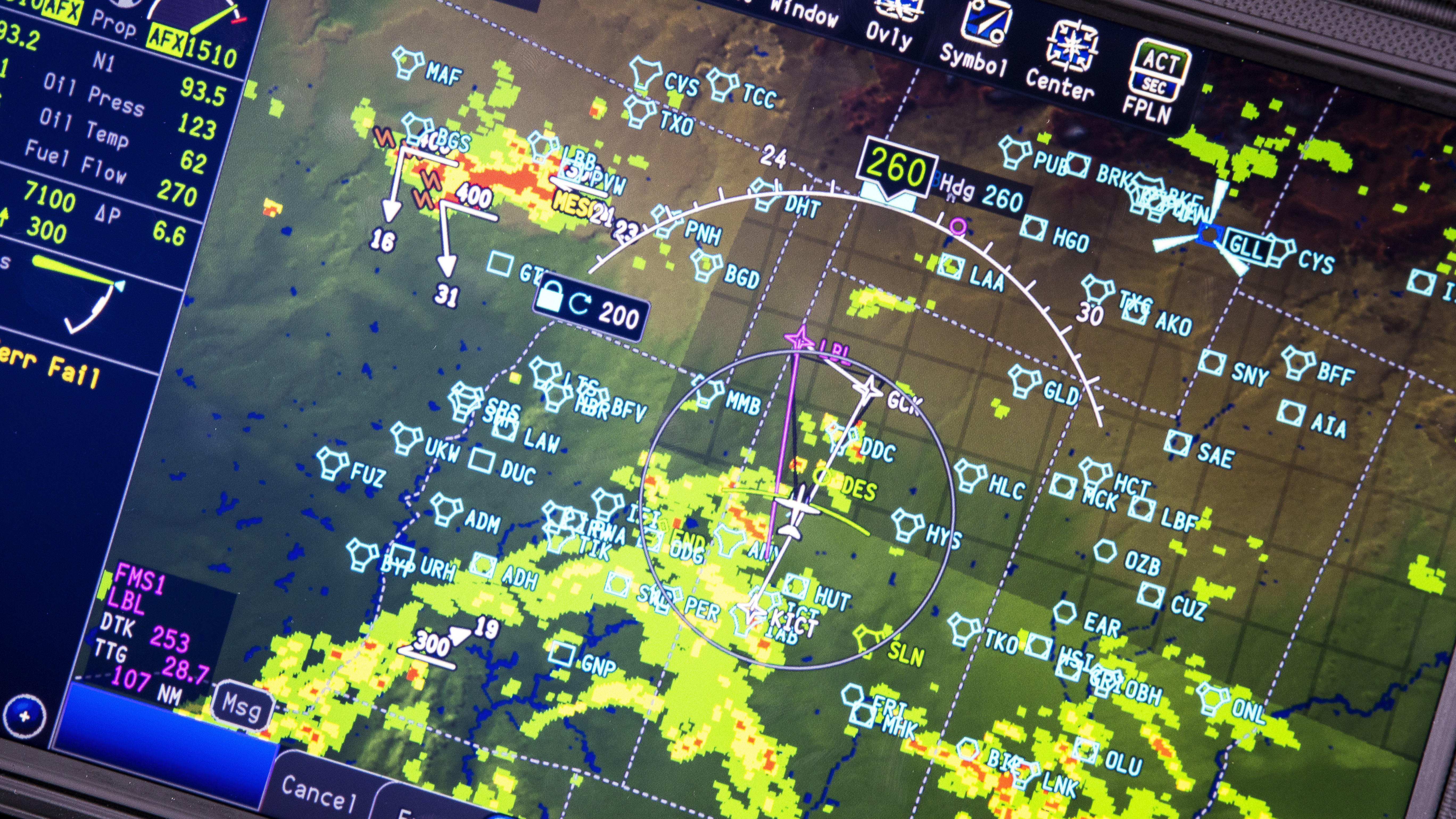 Multi-scan radar scans the entire sky and posts cloud tops.