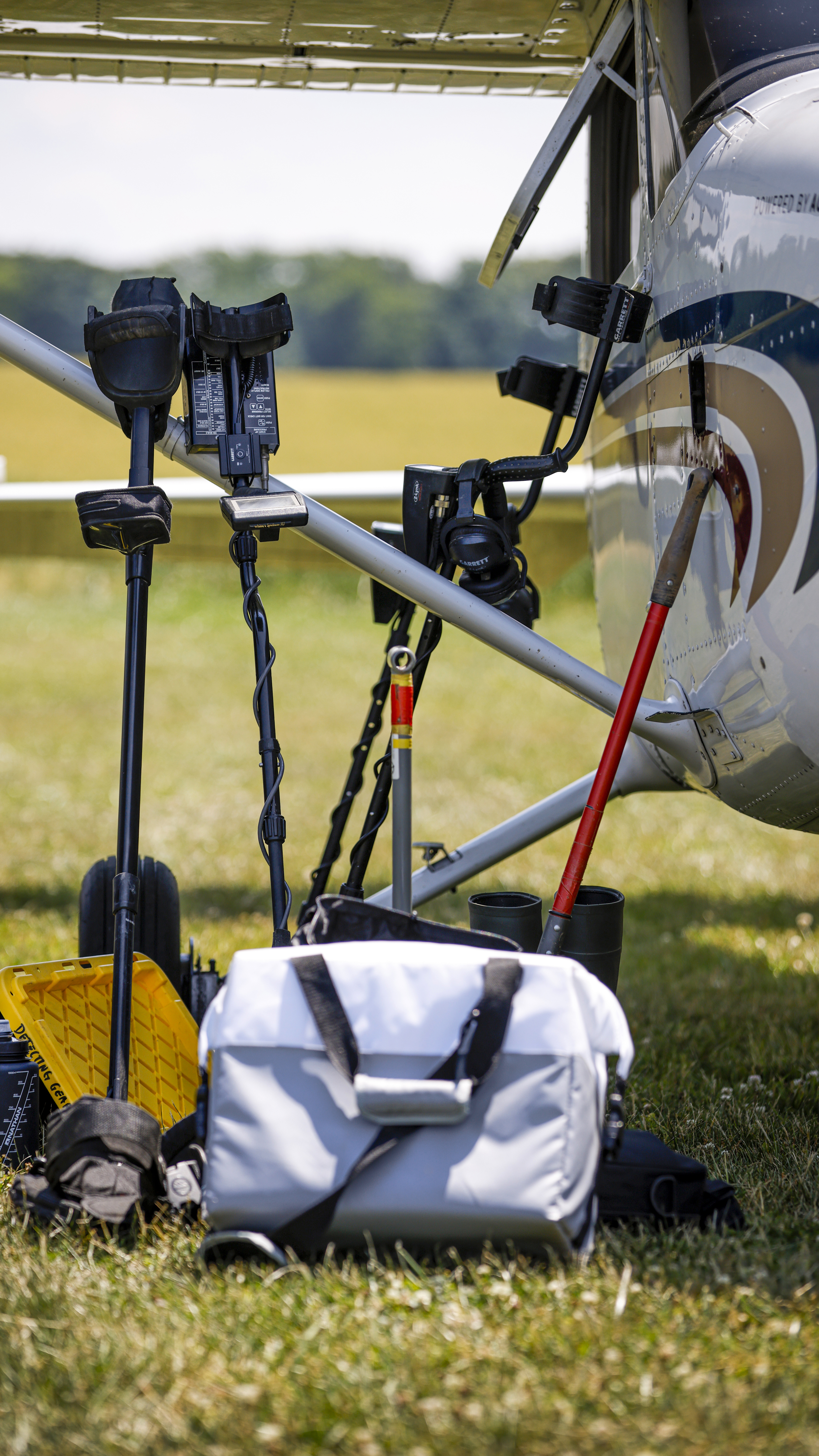The needed equipment fits easily into the Cessna 172.
