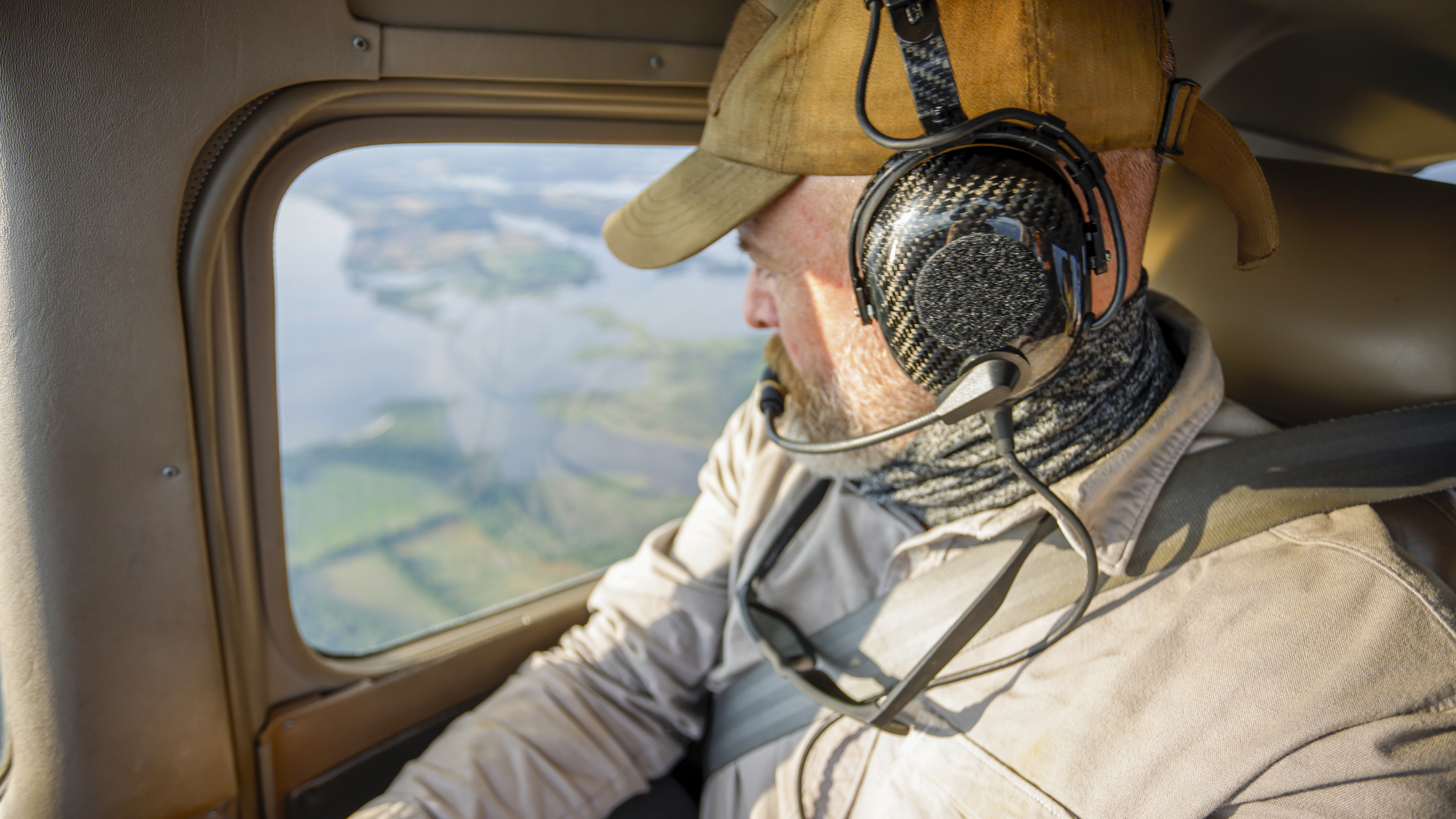 Chris Rose examines the topography for possible treasure-hunting sites.