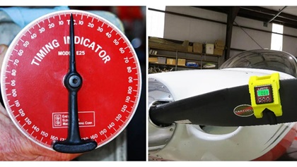 It’s almost impossible to achieve accurate ignition timing with an old-fashioned “flowerpot” timing indicator. Always use a modern digital inclinometer.