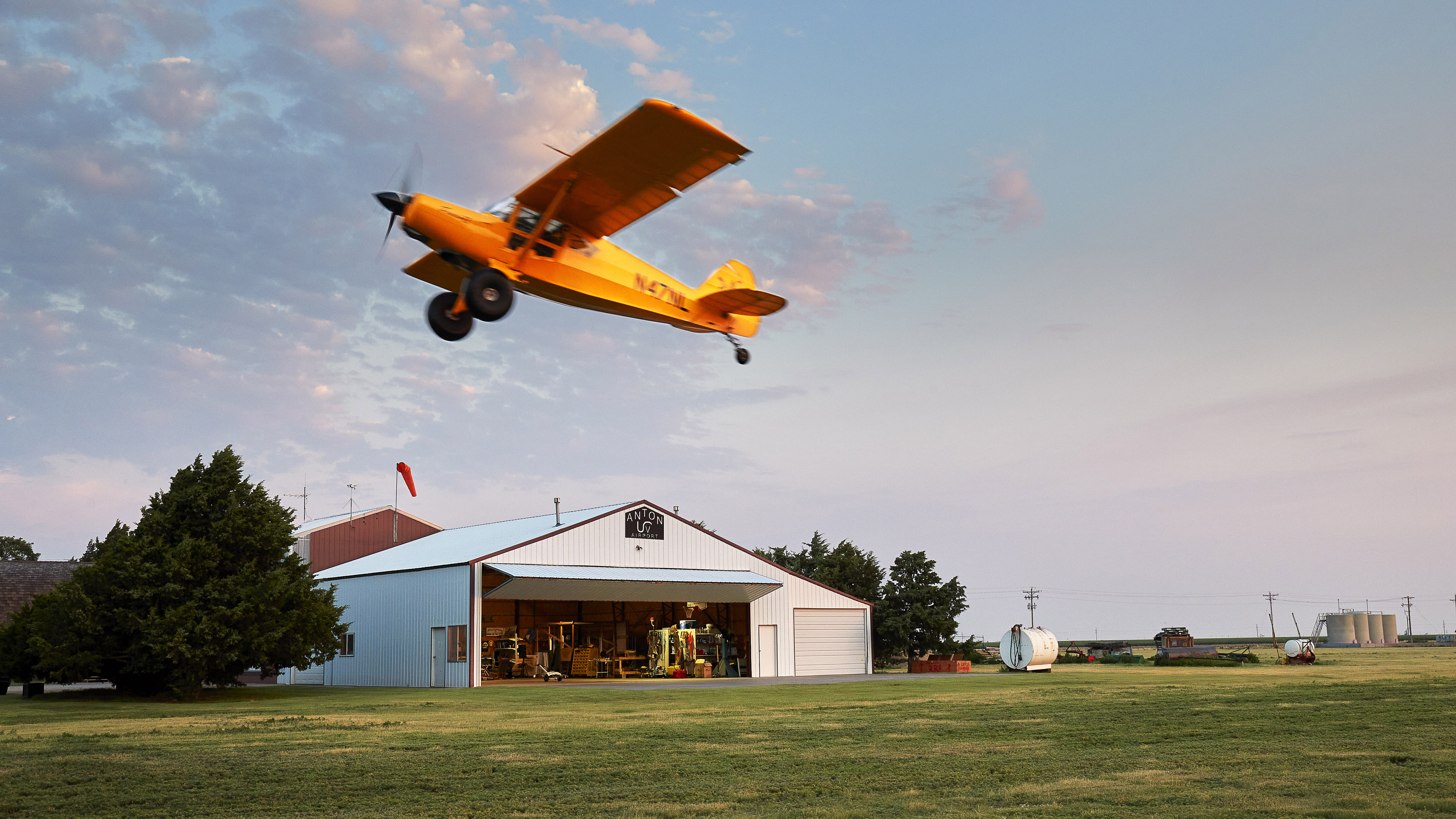 Anton takes off from the Anton Flying UV cattle ranch. He’s been working the land since he was 15.