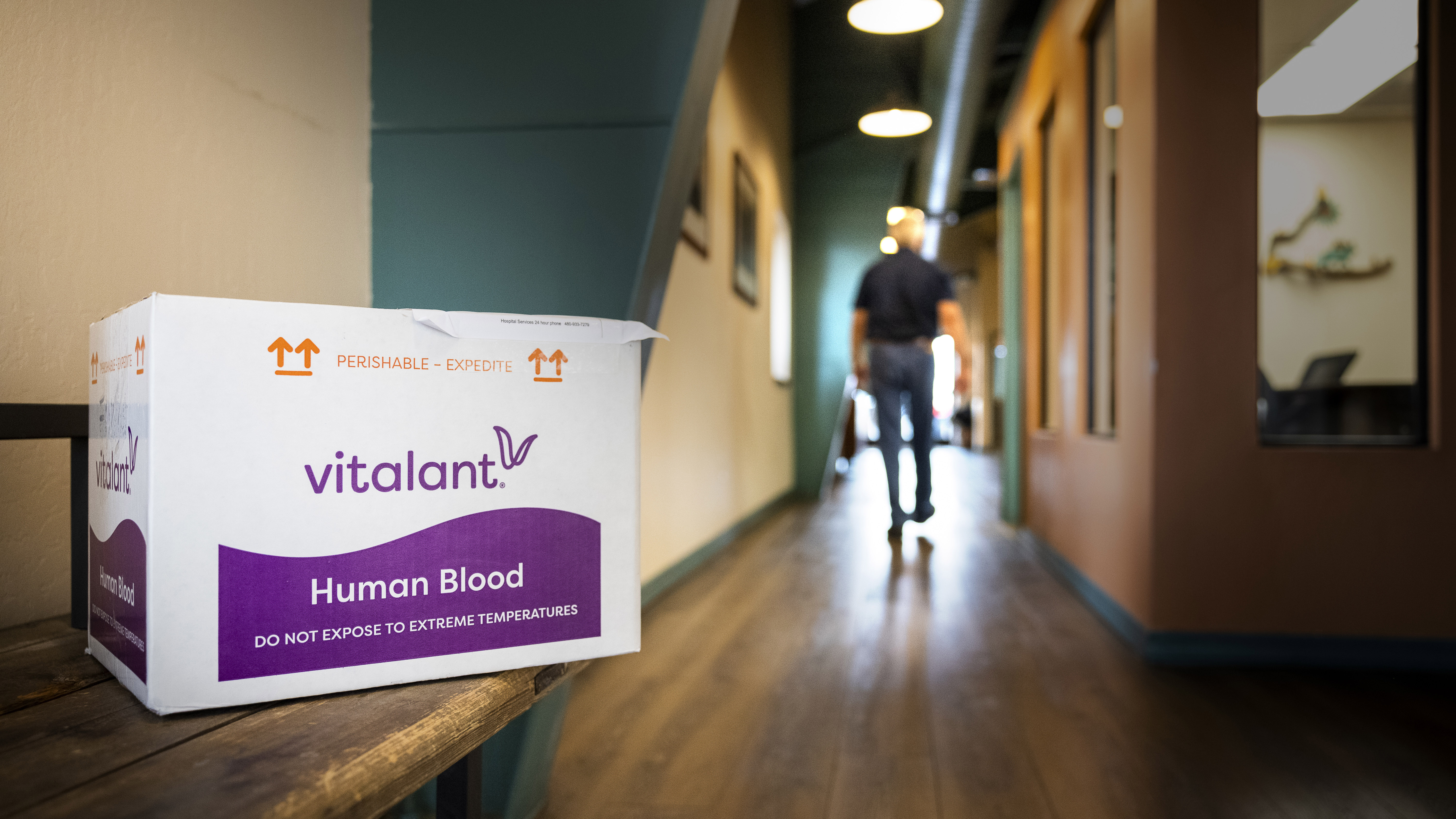 It’s a simple but vital mission: Pilots fly the blood products to the airport and drop the cargo in the FBO.