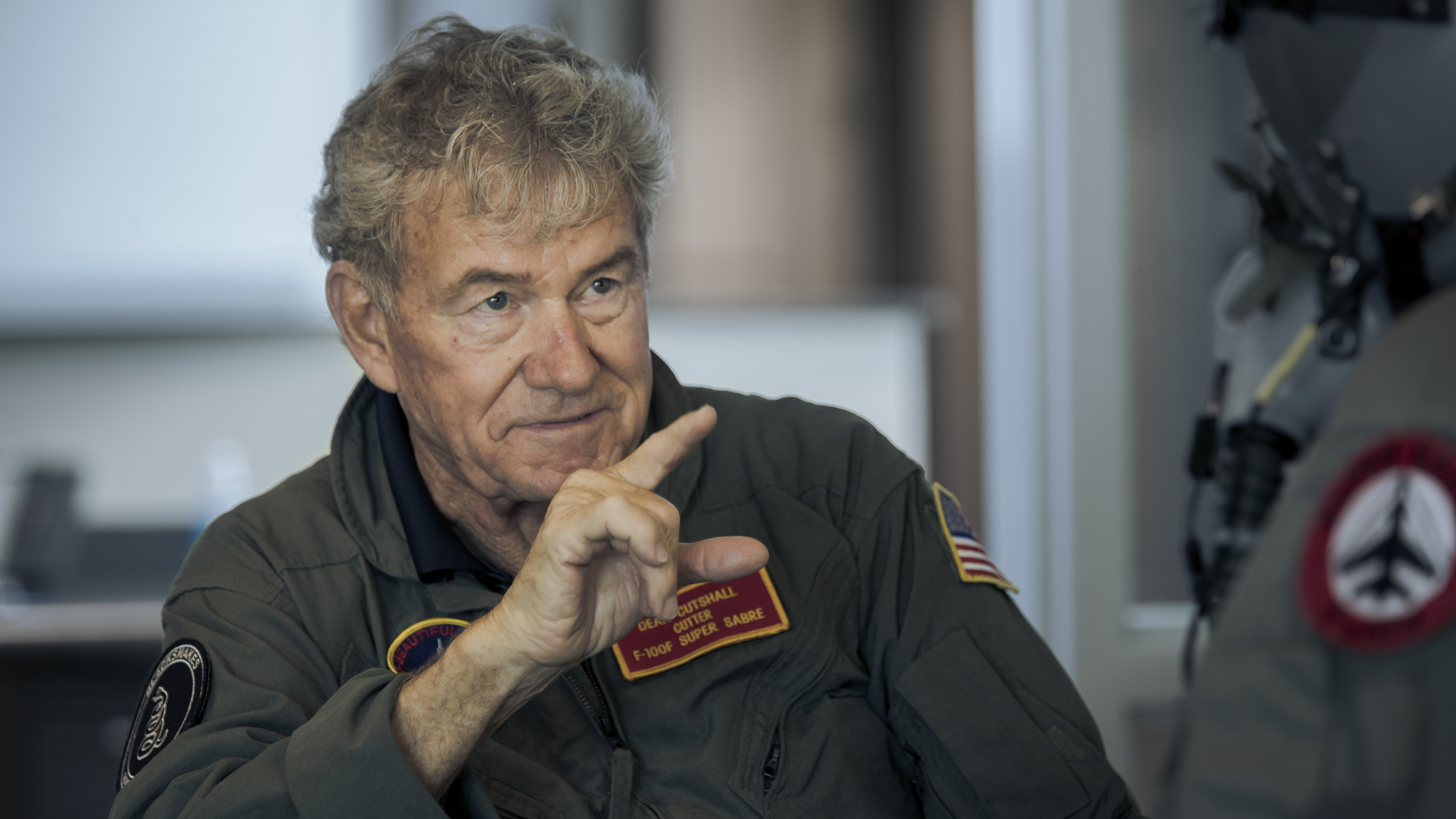 Cutshall lets the members of the Super Sabre Society fly the F–100F as much as they want from the rear seat, bringing back memories of their time in the “Hun” in Vietnam.