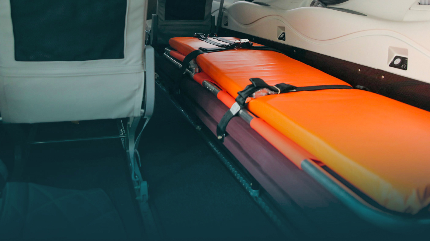 A single- or dual-stretcher medevac interior is also available (courtesy Tecnam).