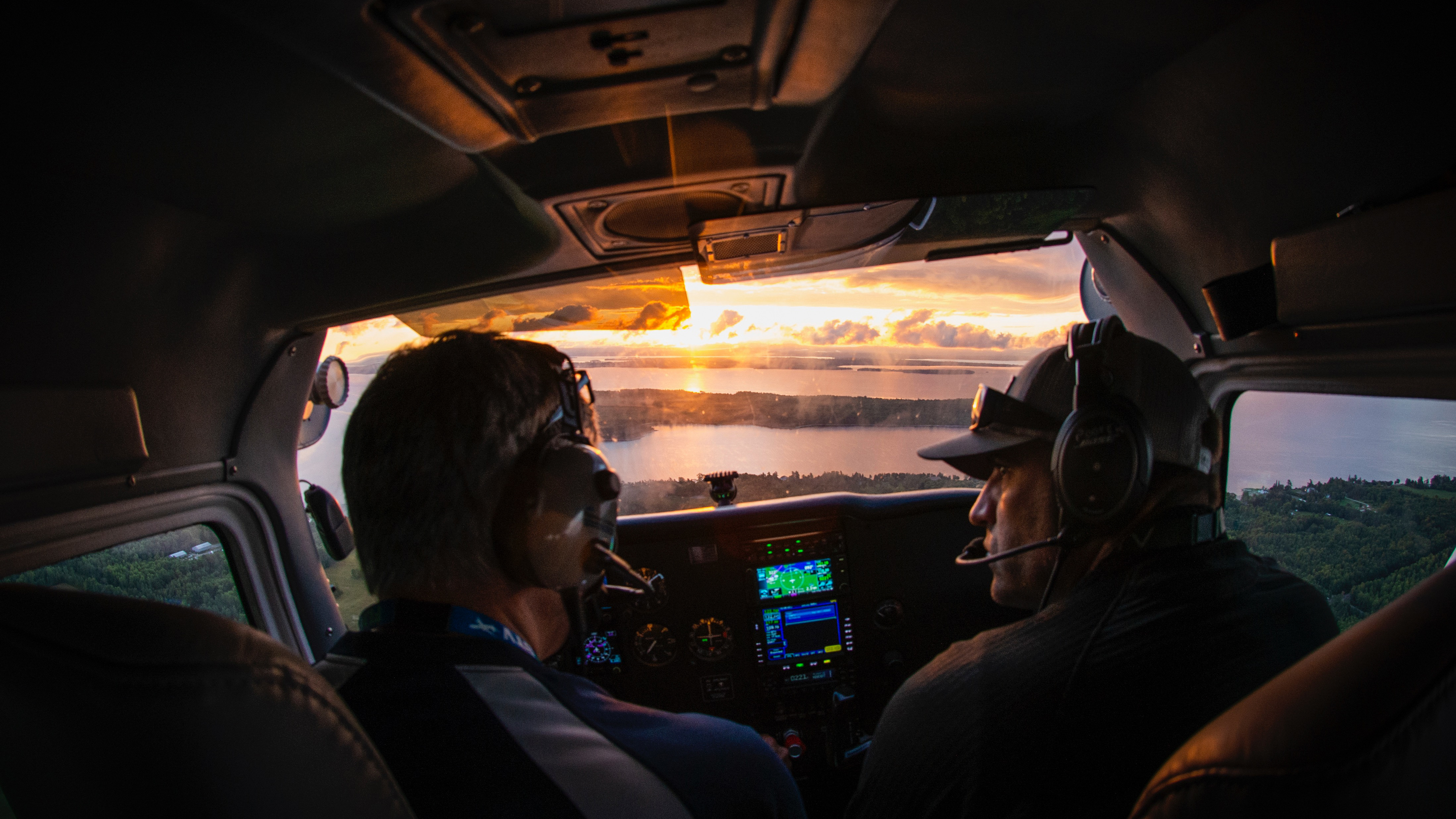 Beta team members often find early morning flights bring favorable weather, and are a great way to start a work day.