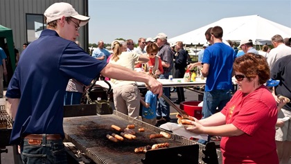 At Sporty’s Pilot Shop in Batavia, Ohio, get yourself a free hot dog any given Saturday.