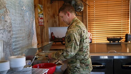 Military personnel from nearby air stations such as Pensacola drop into Jack’s Aces Pilot Lounge at the Gulf Air Center at Jack Edwards Airport for complimentary home-cooked meals.