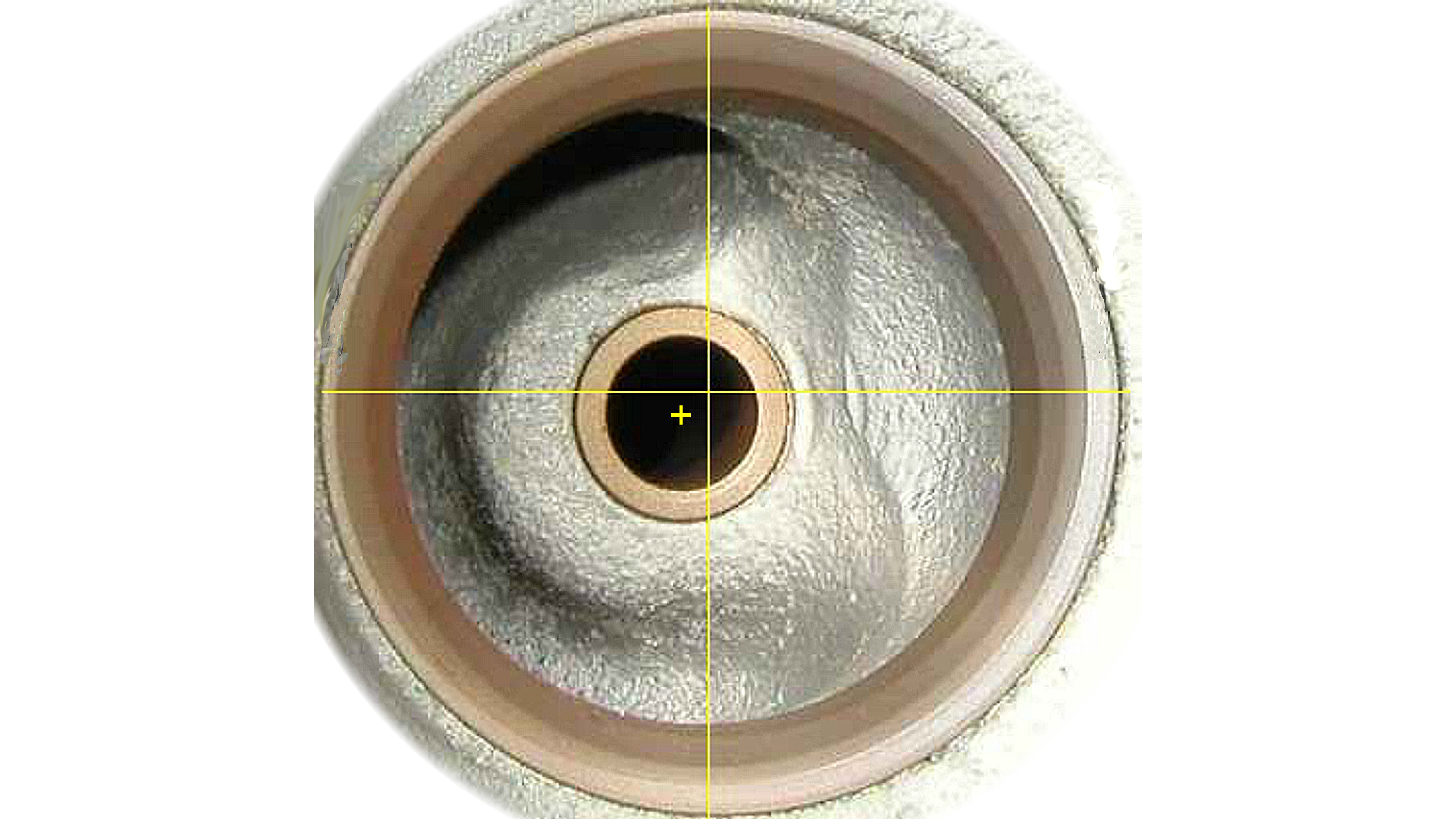 Example of poor concentricity of guide and seat.