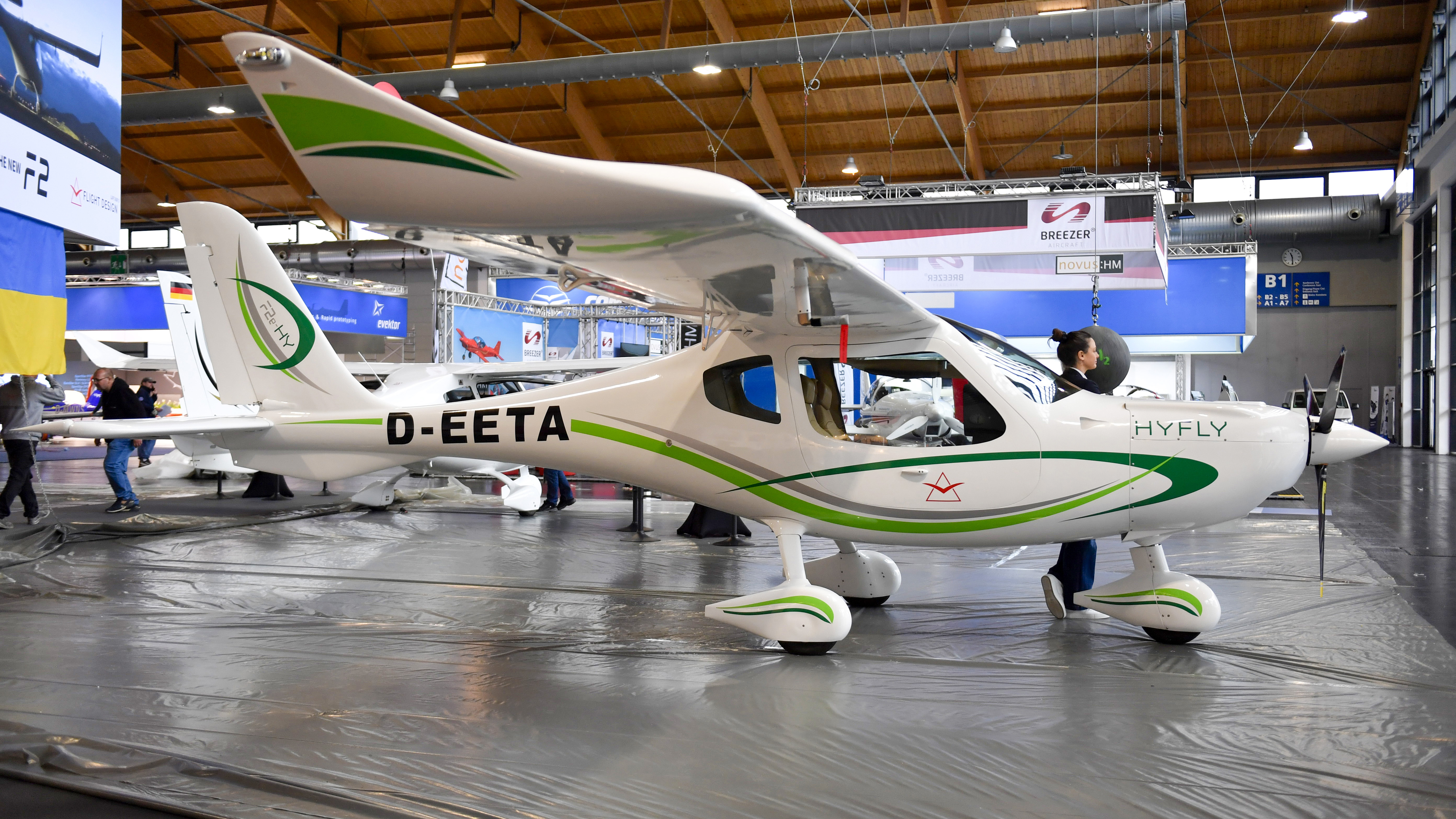 Exciting new aircraft models seen at Aero Friedrichshafen include Flight Design Hyfly...