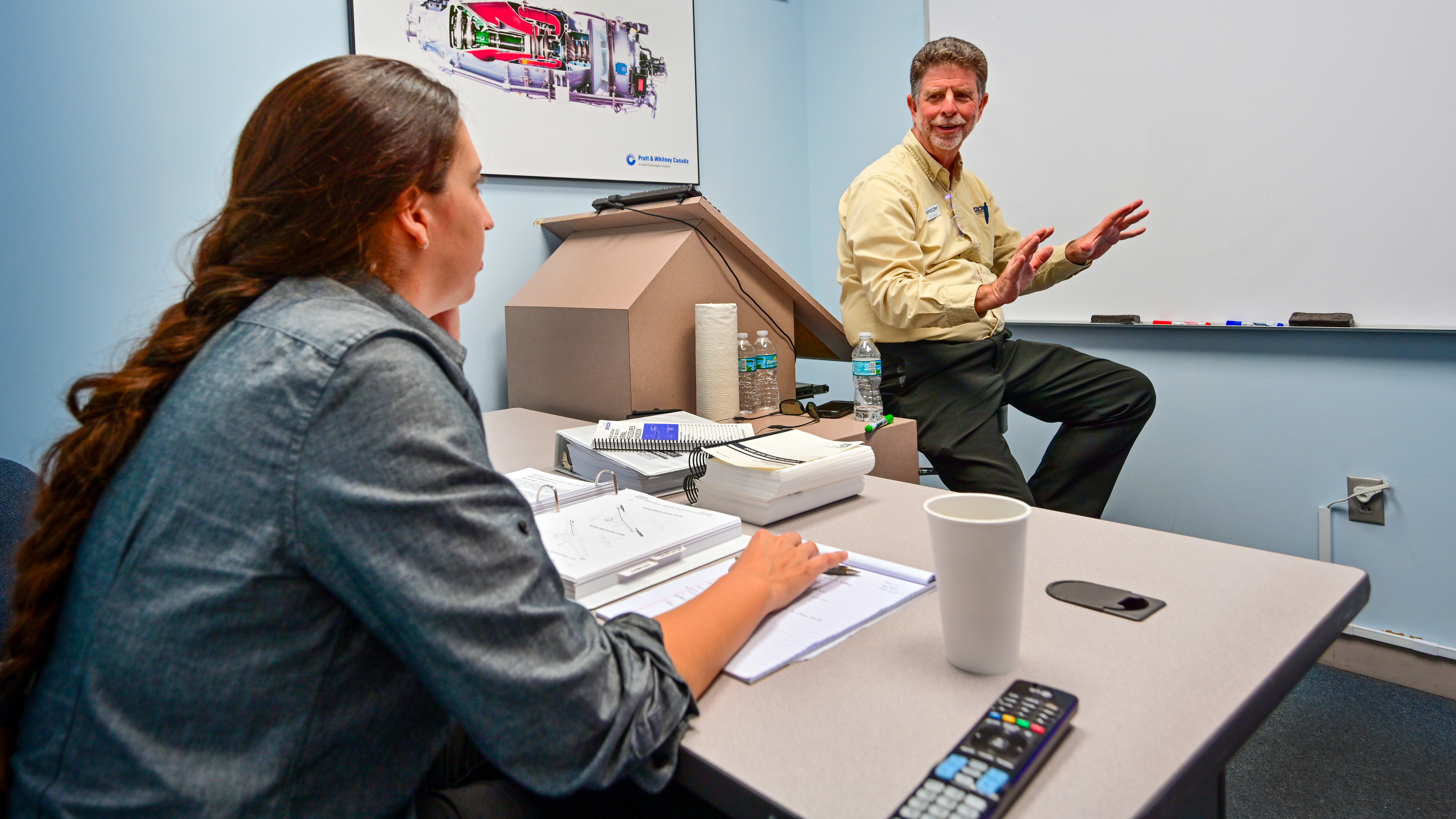 Ground sessions are conducted in private classrooms with only one or two students.