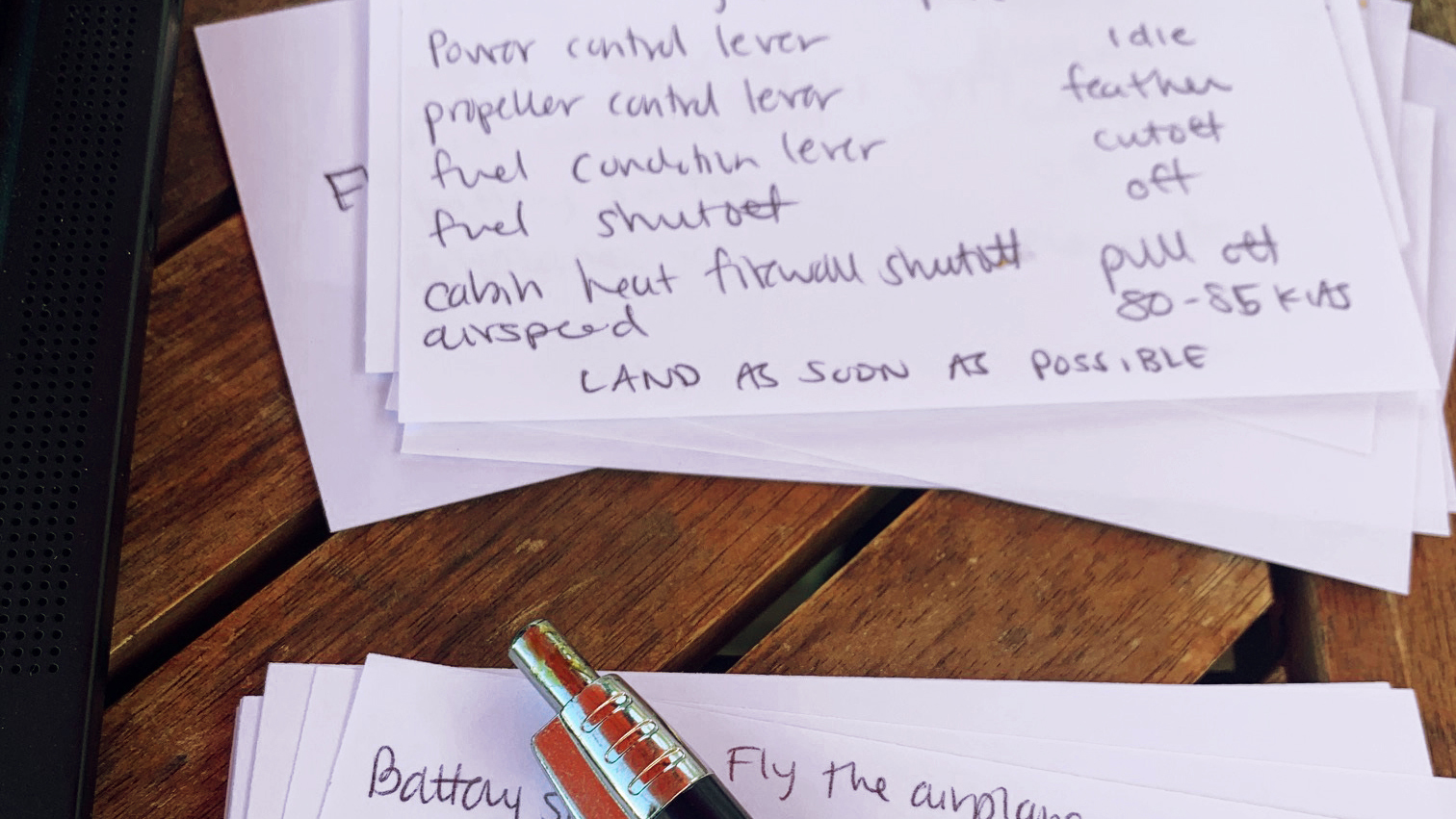 Studying before arriving to a SimCom course is a must—I prefer using old school flashcards to practice memory item recall.