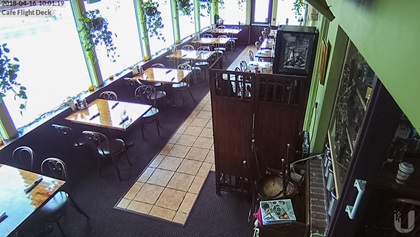 Nancy’s Flight Deck in her airport cafe.