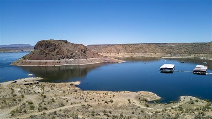 The Elephant Butte Reservoir.
