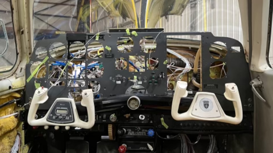 The airplane received its instrument panel upgrade with help from Avidyne Avionics. (Owen Leipelt)