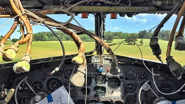 New instruments. a modern radio and GPS unit...
