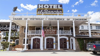 The historic Hotel El Rancho opened in 1942.