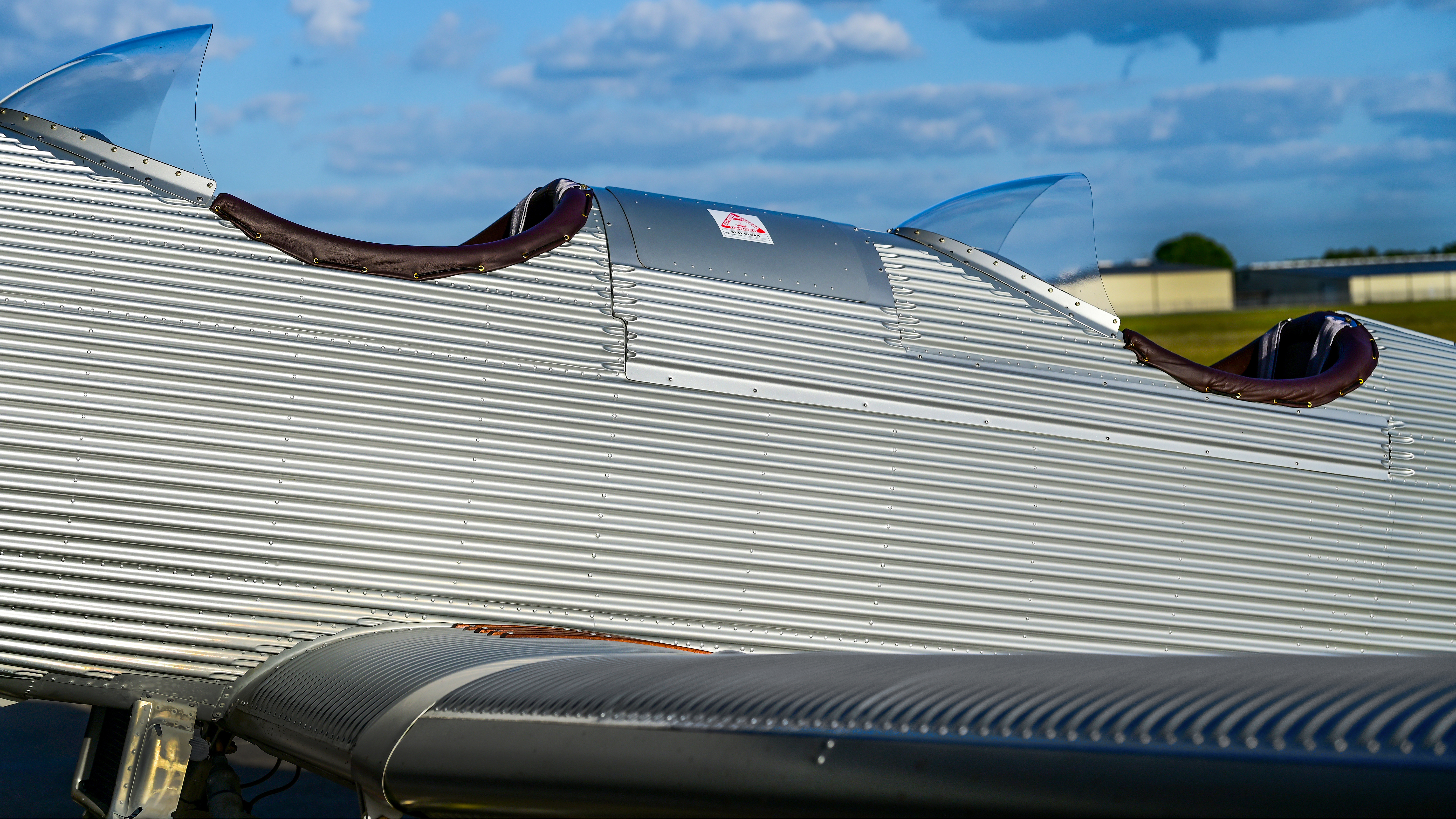 It wouldn’t be a Junkers without the corrugated aluminum external structure. Actually, it’s duralumin, which is a hardened alloy of aluminum and copper.