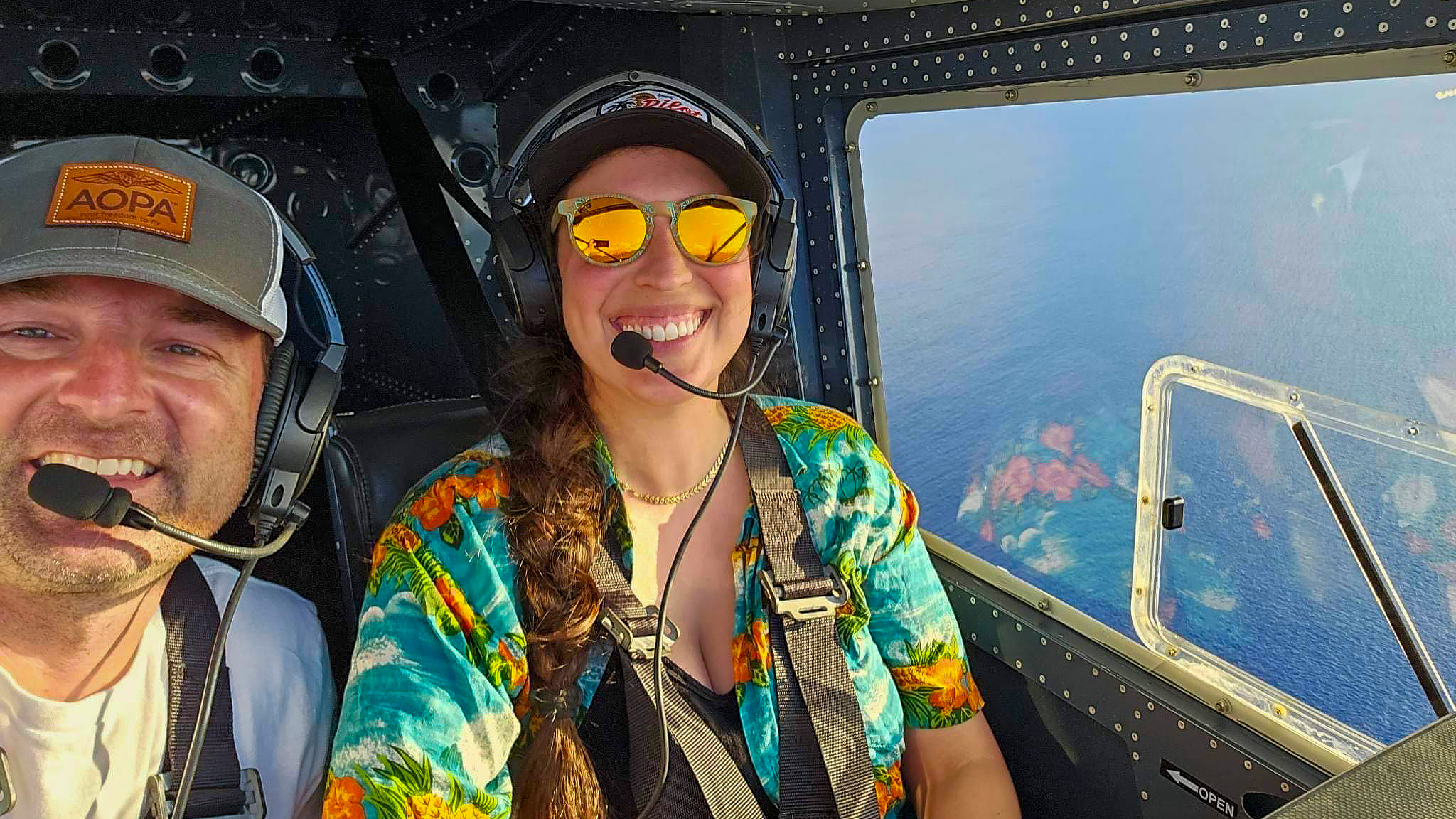 A quick selfie with Jackson on a break during the photo flight.