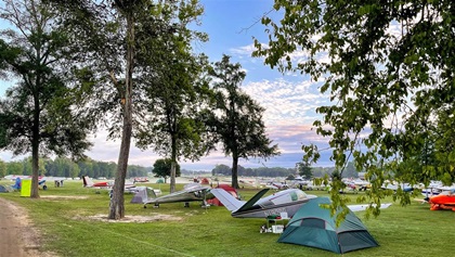 More than 600 aircraft flew in for the event, and hundreds of attendees camped next to their airplanes. Photography by Kollin Stagnito.