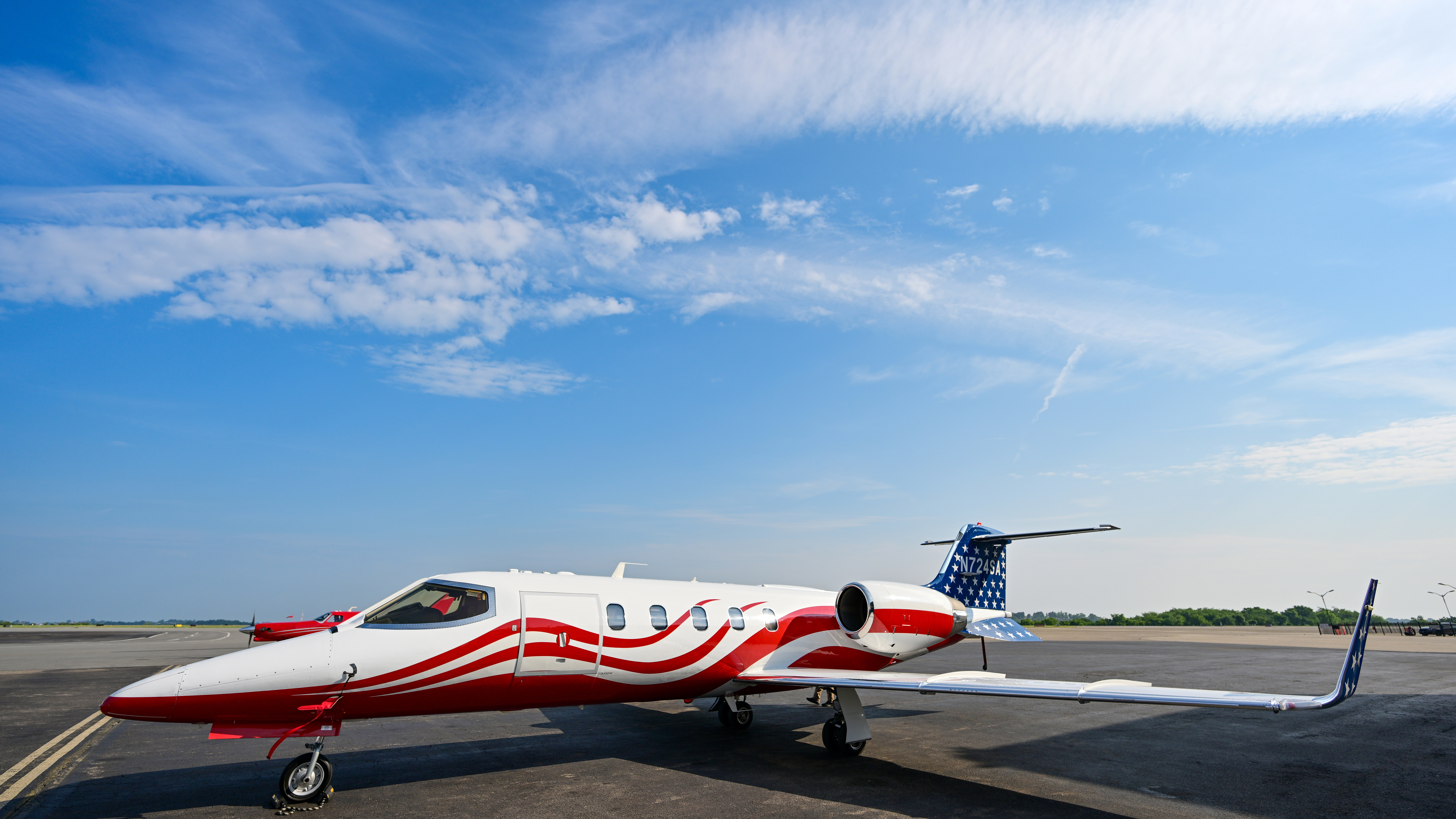 One of the company's Learjet 31A aircraft.