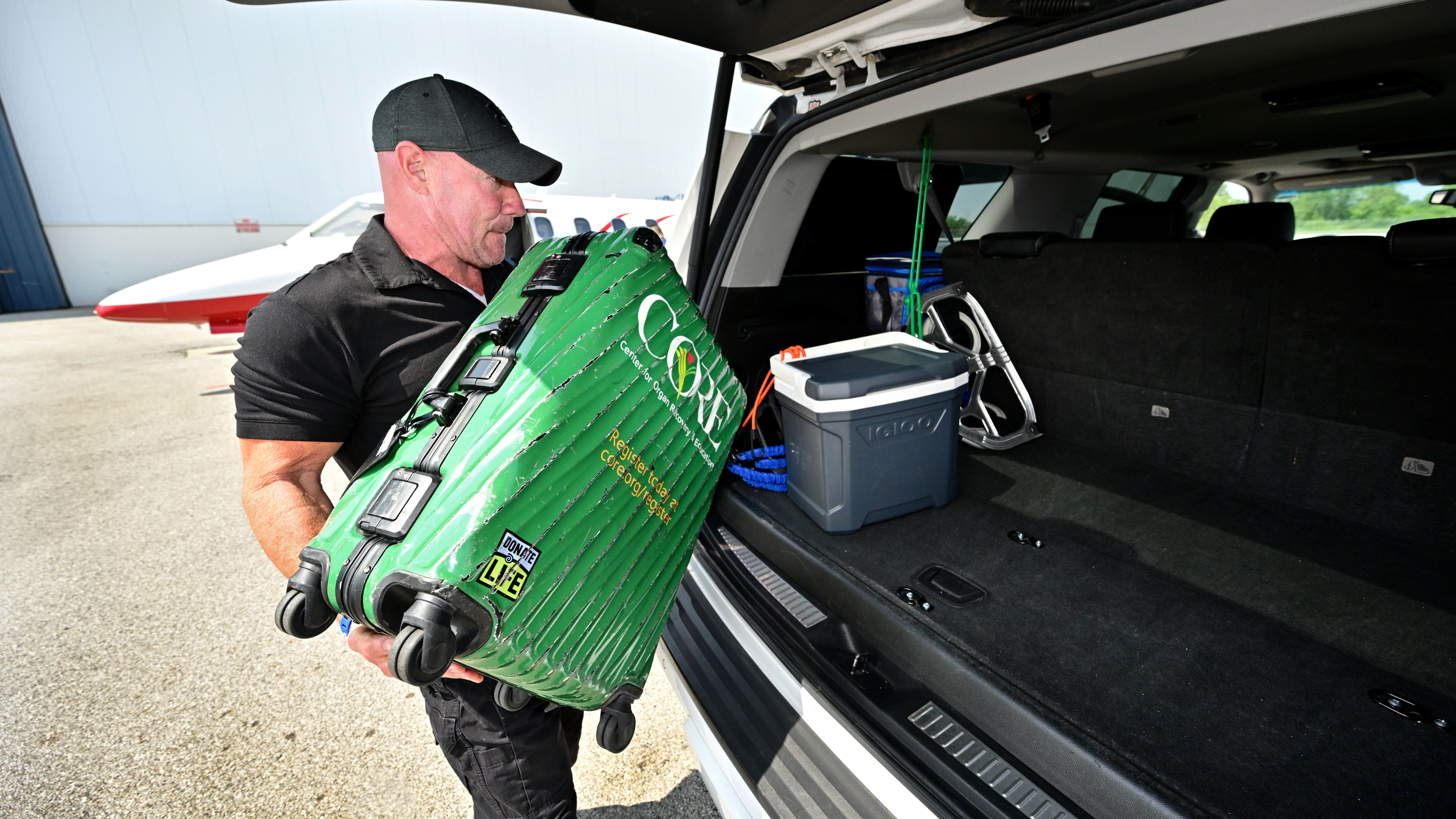 Many transplant flights begin at the Allegheny County Airport in Pittsburgh.