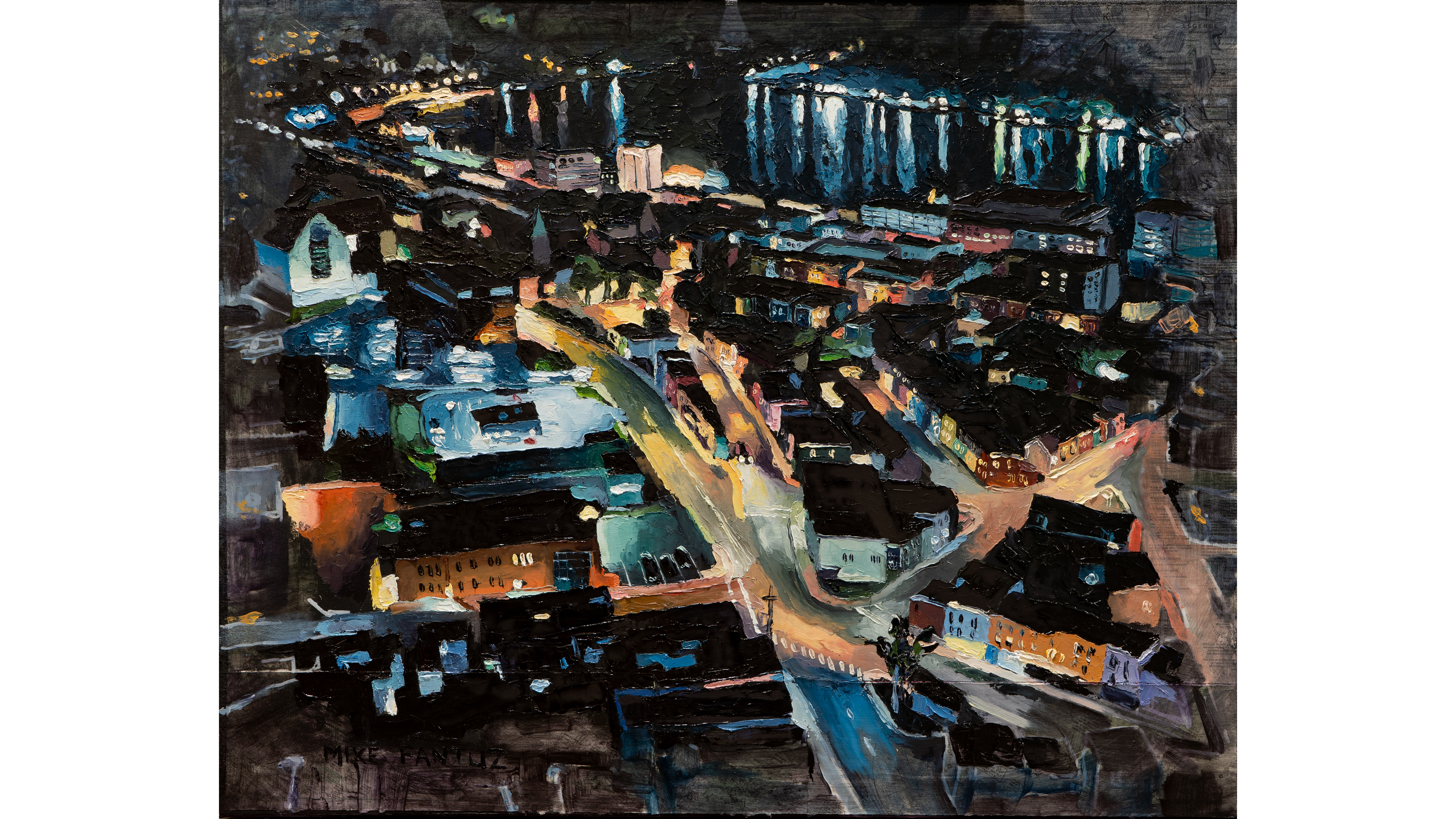 Painting from a drone perspective