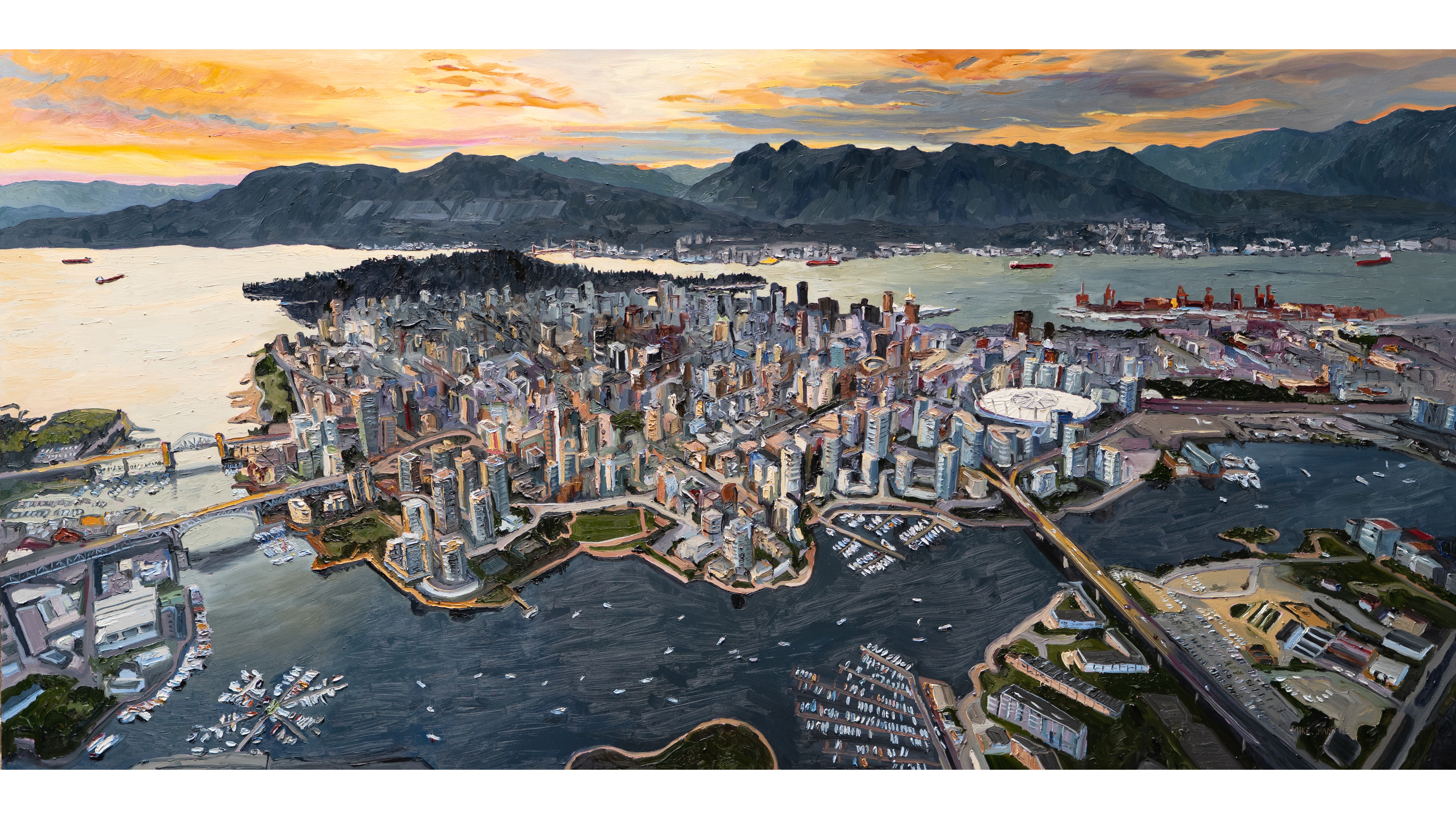 Painting from a drone perspective