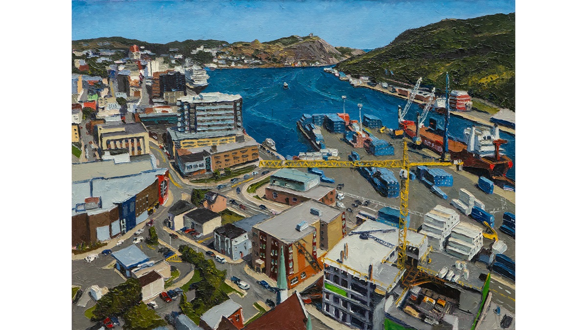 Painting from a drone perspective