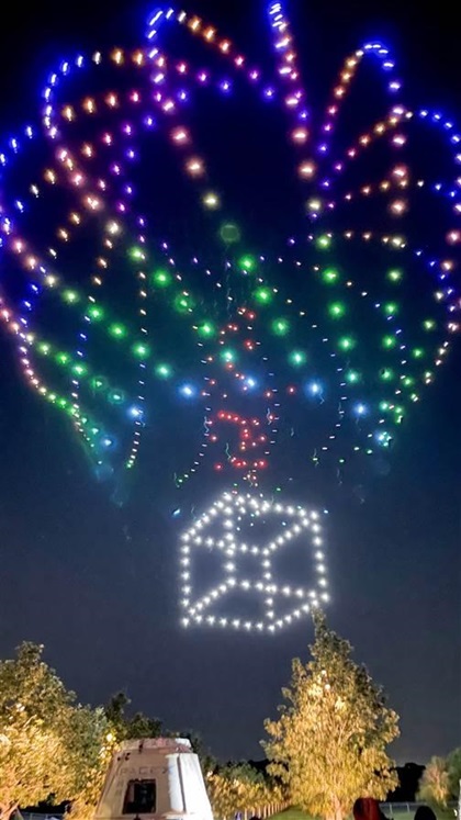 Verge Aero’s legacy X1 drones make it simpler to choreograph a fleet of drones into an aerial display.