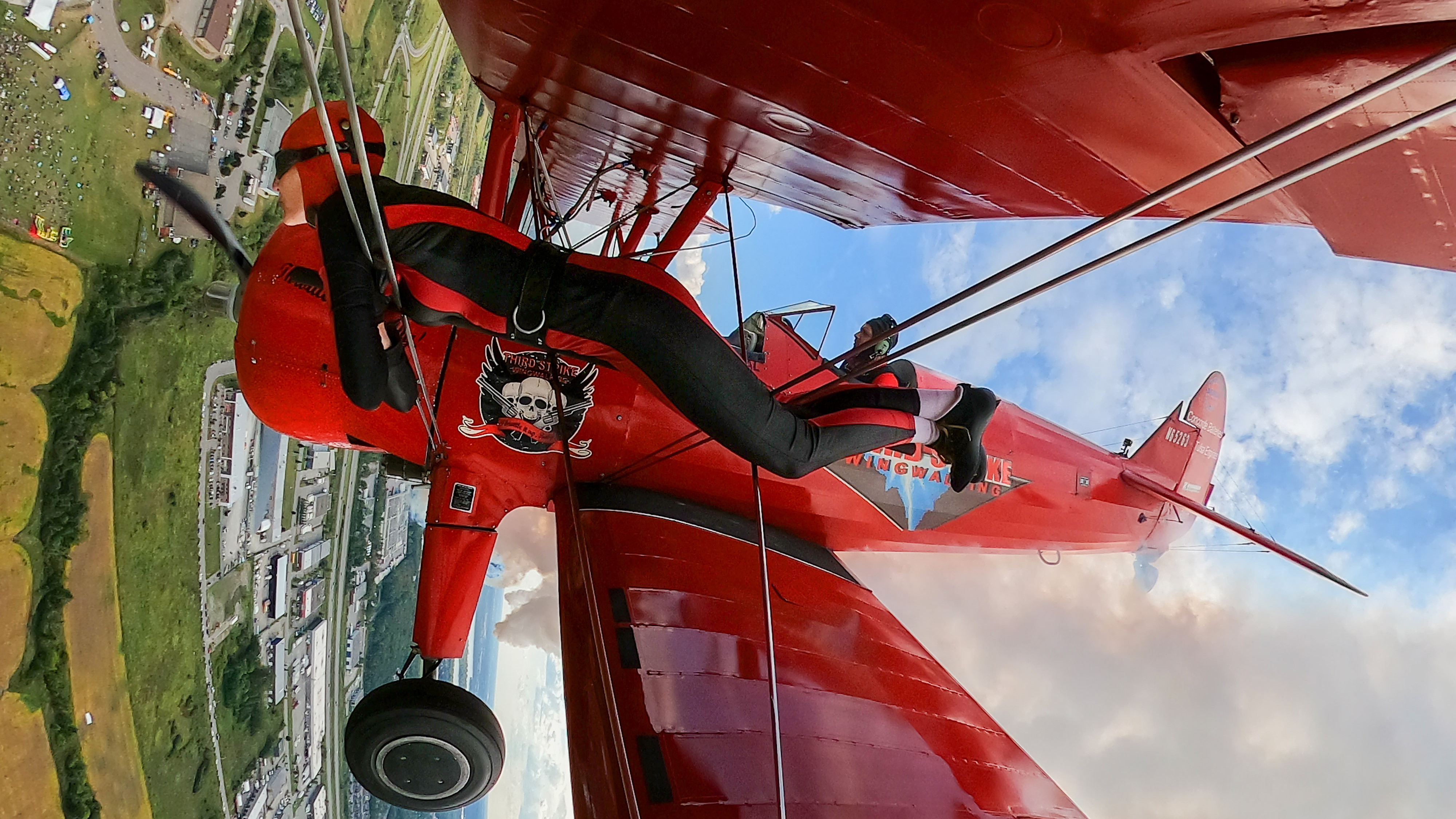 Carol Pilon says the scariest moment was when a bird flew between her and the fuselage. “I think we were both screaming at each other what are you doing here?” Photography by David Tulis.