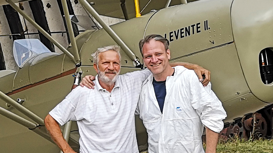 László Váradi and András Fábián, the designer’s namesake.