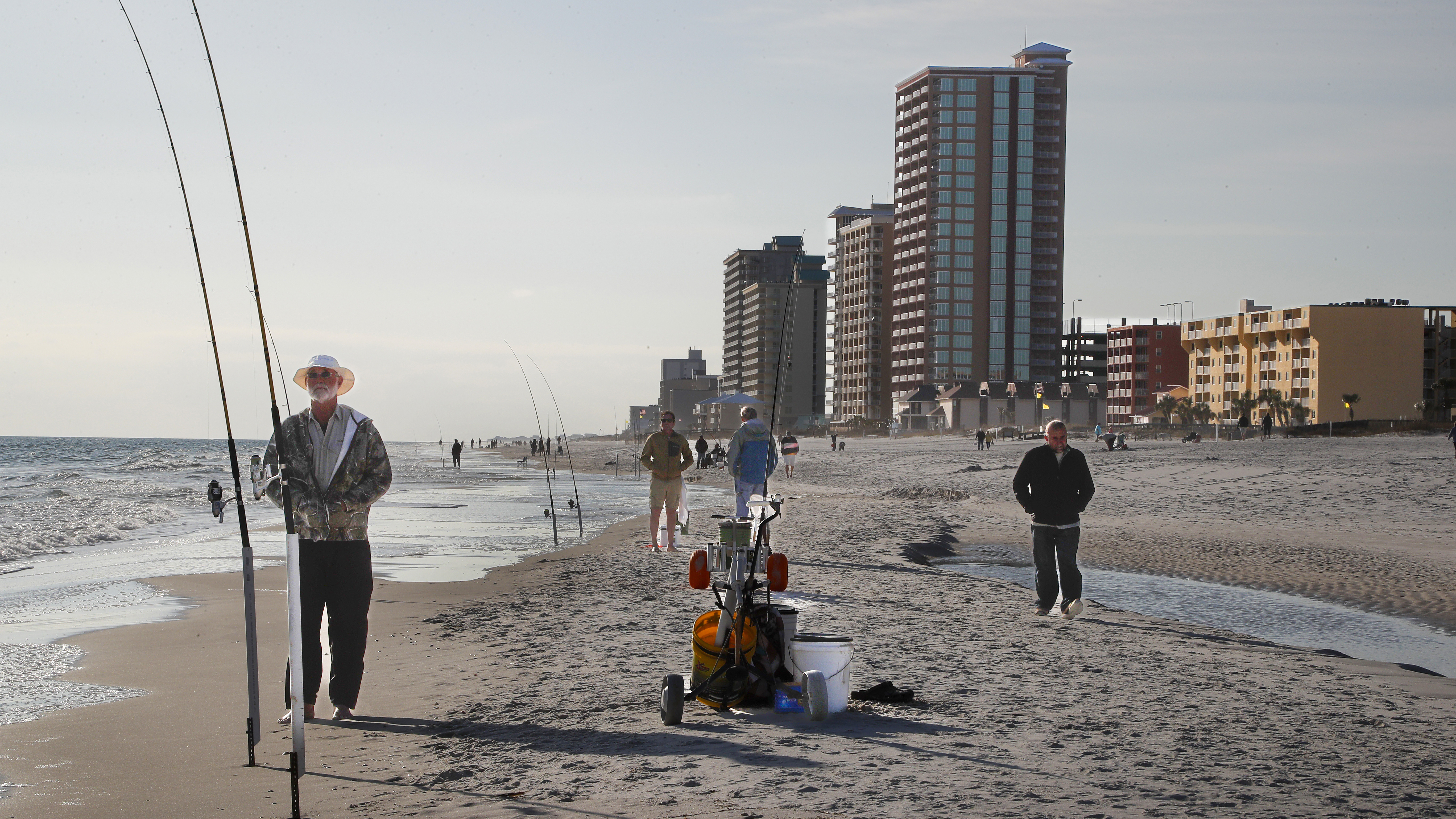 High rises along Orange Beach.