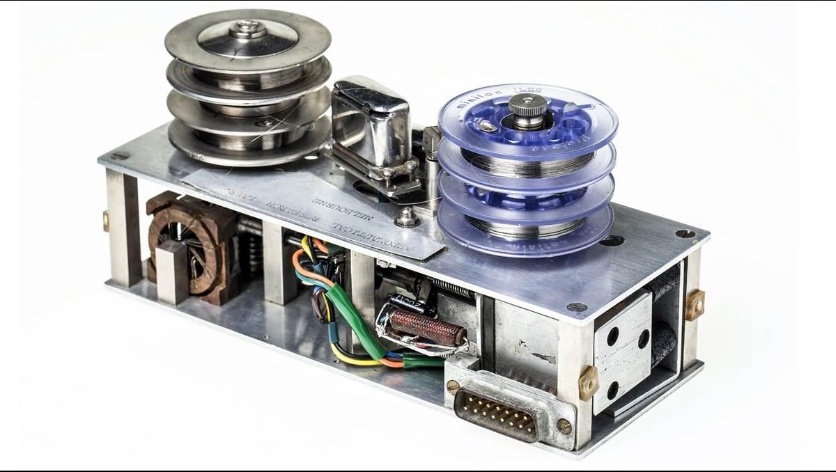 David Warren’s 1958 prototype ARL Flight Memory cockpit voice and data recorder is now held at the Melbourne Museum in Australia.