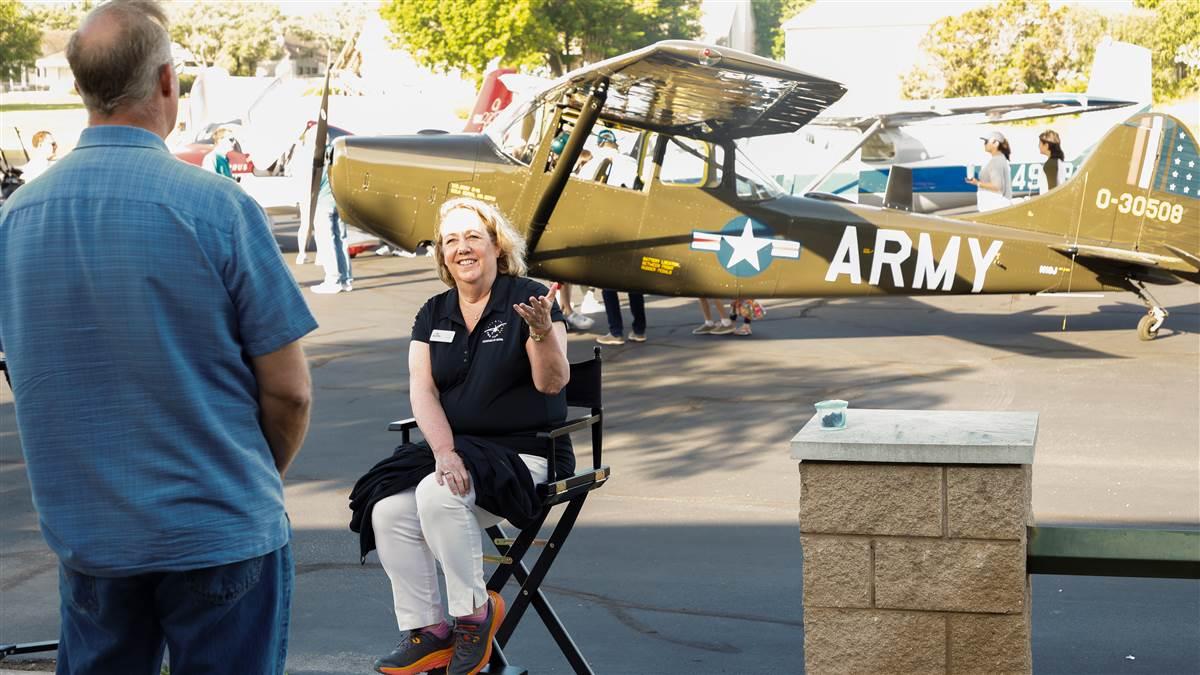 Attending the monthly open house at Lakeway Airpark in Texas for an upcoming “Living with Your Airplane” story, Senior Features Editor Julie Summers Walker was surprised and delighted to be interviewed for the homeowner association’s promotional video. @rebecca_ellen_boone