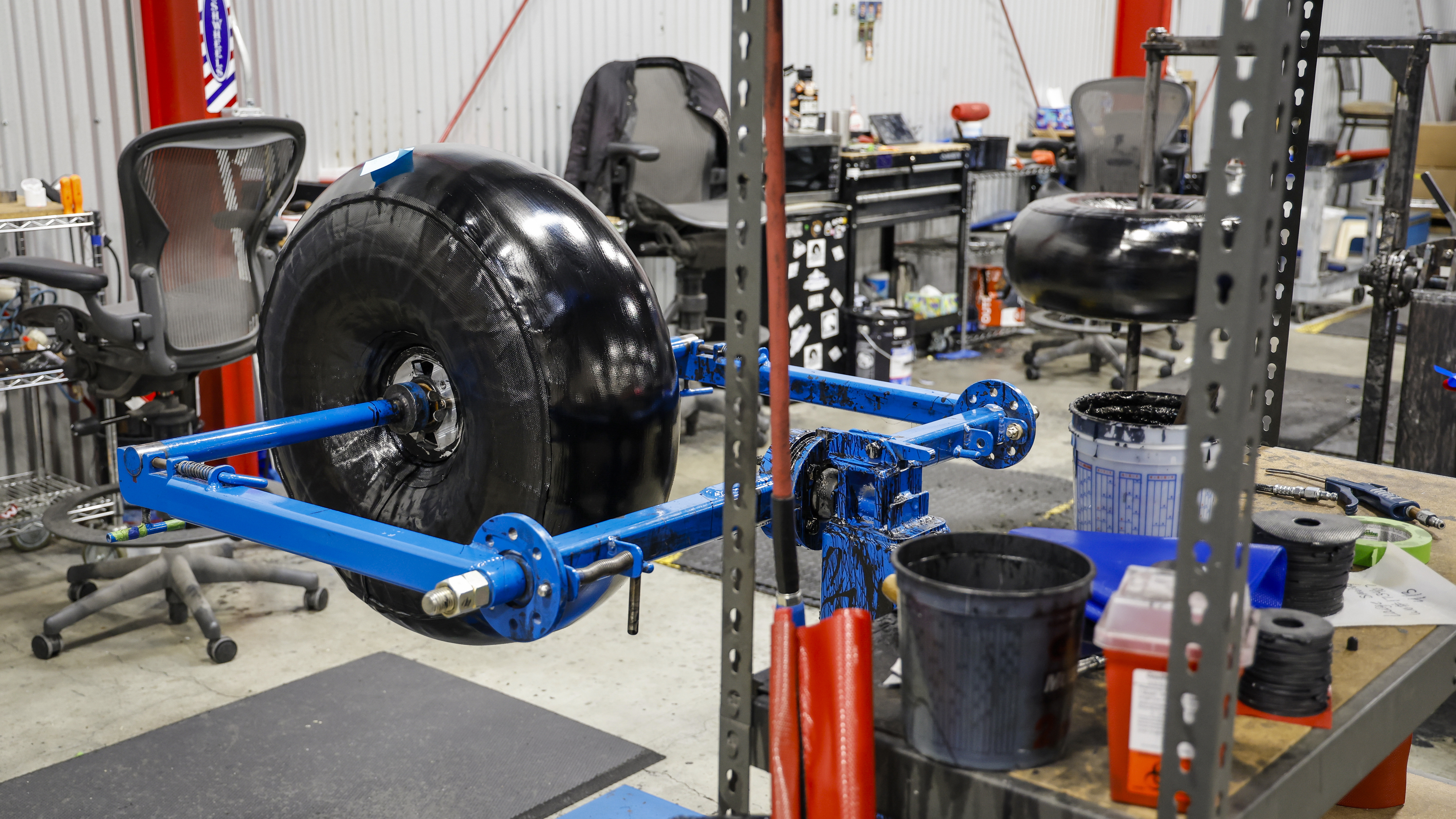 It takes about 12 production hours to construct an Alaskan Bushwheel.